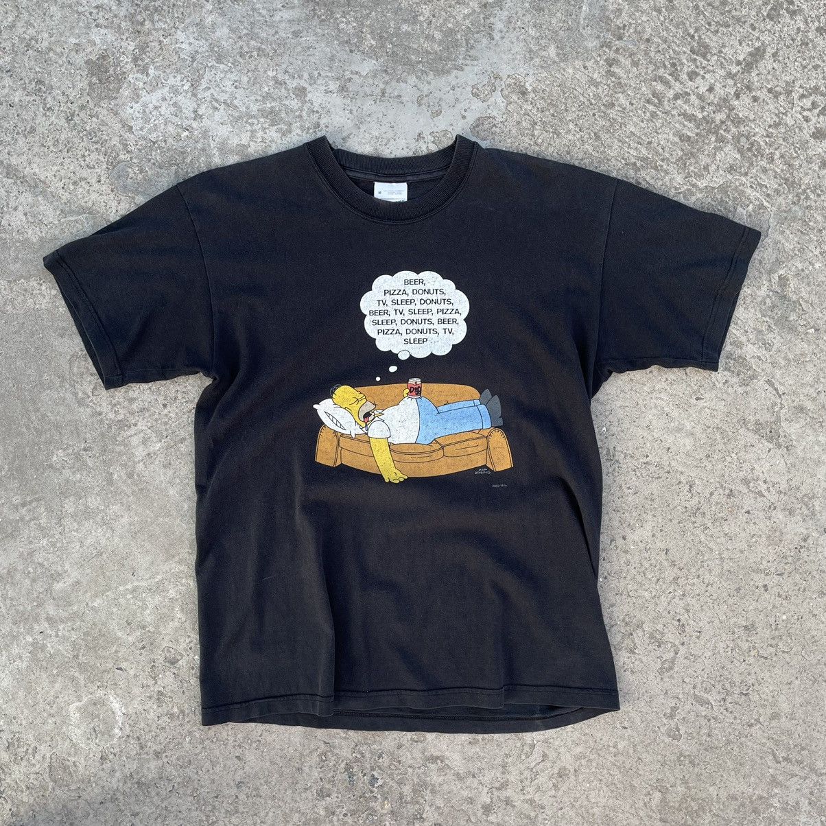 The Simpsons × Vintage Vintage The Simpson T-shirts Homer Big Logo 90s Streetwear M Size US M / EU 48-50 / 2 - 1 Thumbnail