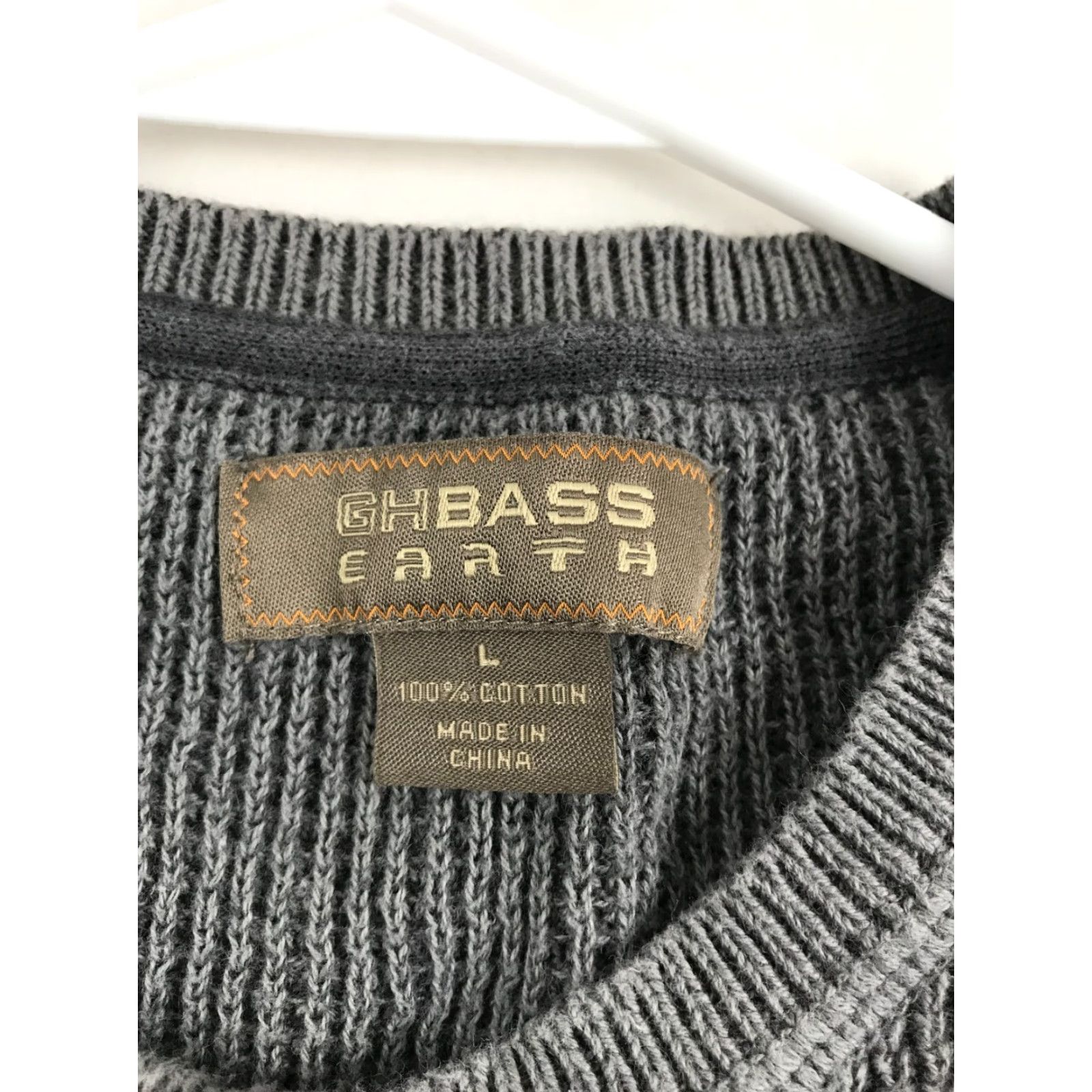 Vintage G.H. Bass & Co. Sweater Mens Size Large Gray Pullover Crew Neck Size US L / EU 52-54 / 3 - 5 Thumbnail