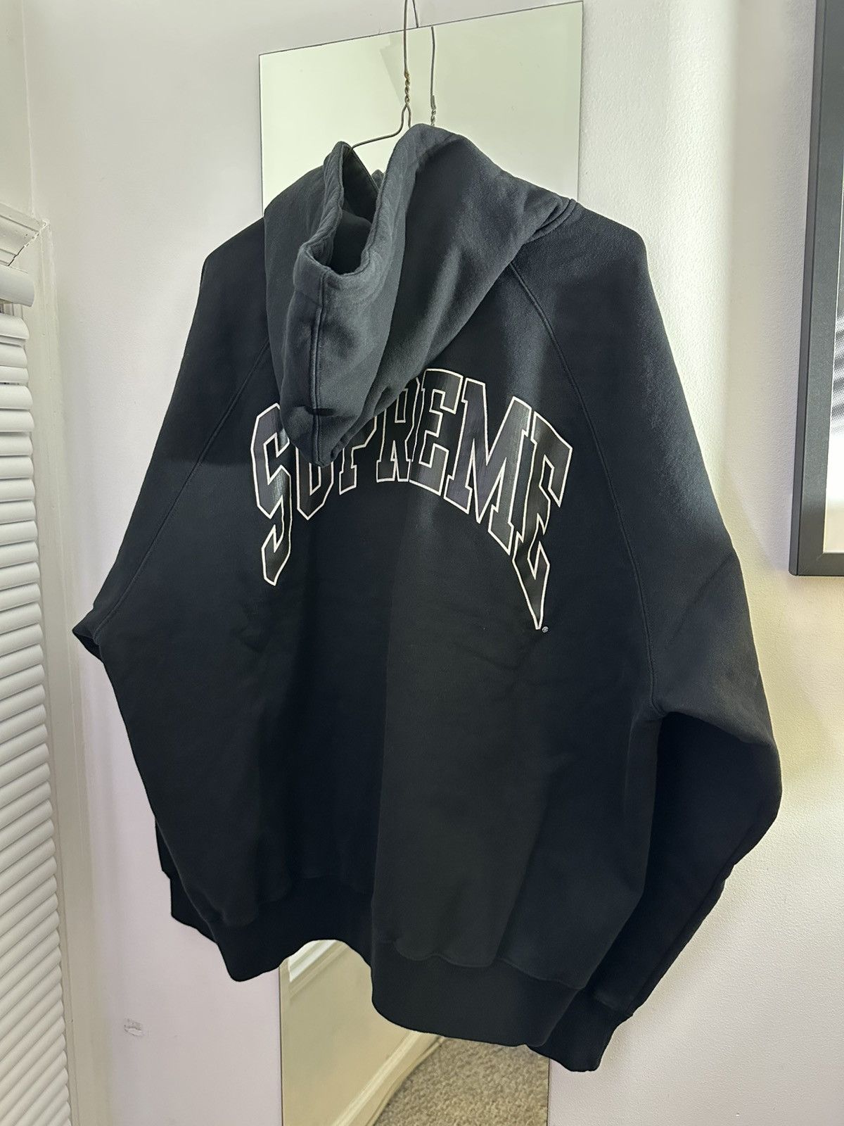 Supreme Supreme Raglan Zip Up Hoodie Sweatshirt Size US L / EU 52-54 / 3 - 10 Thumbnail