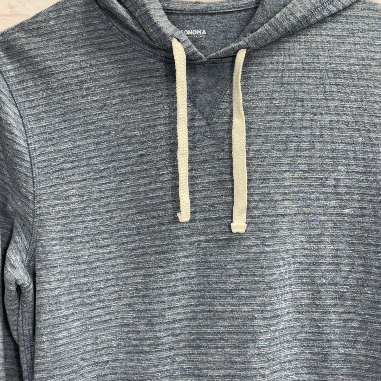 Sonoma Sonoma Men's Small Striped Hoodie Sweatshirt Size US S / EU 44-46 / 1 - 3 Thumbnail