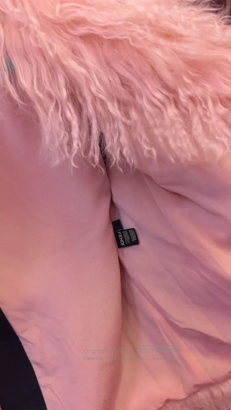 Fendi Runway Fur Jacket Pink