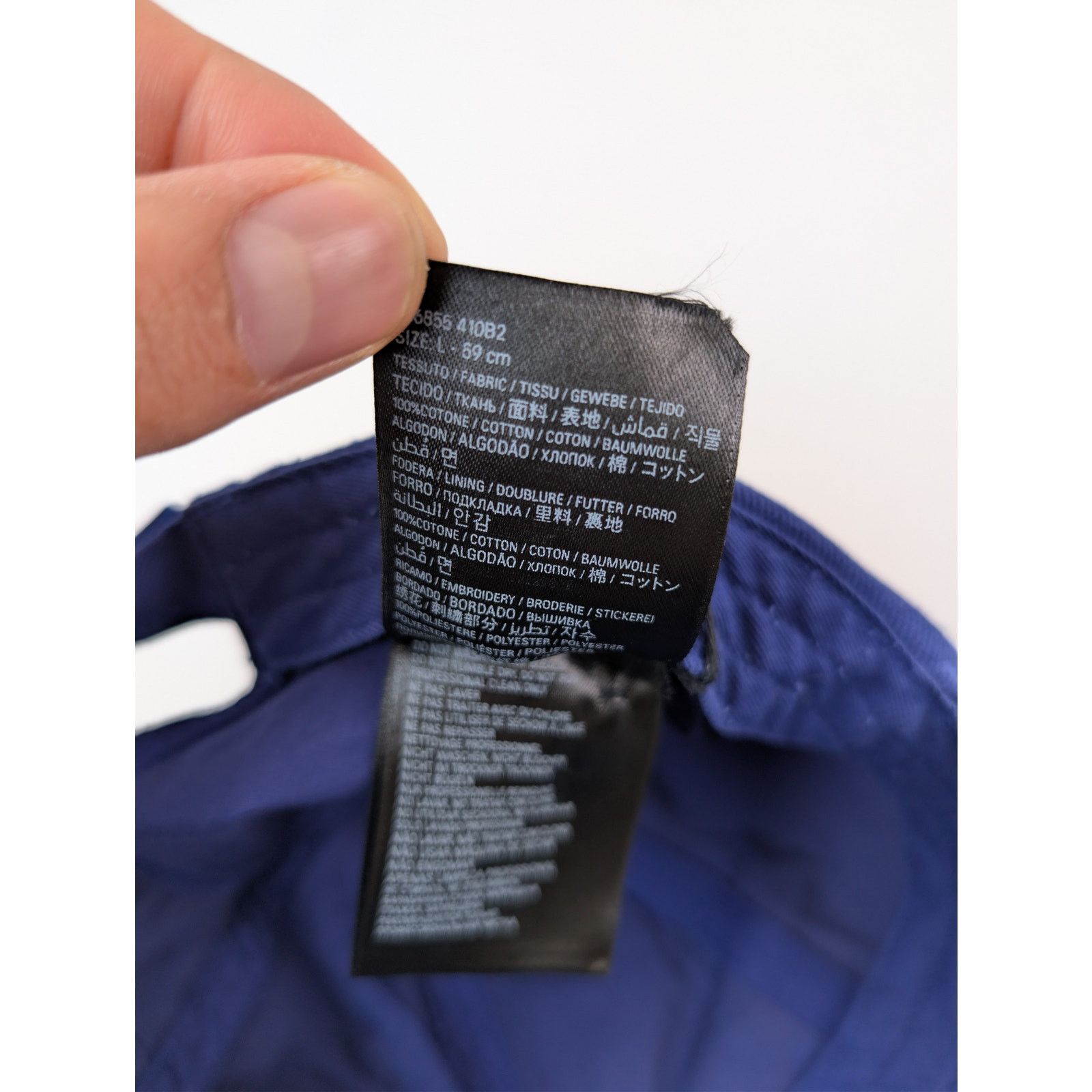 Balenciaga o1rshd1 Size: L / Cotton Baseball Cap / Hat in Sapphire Size ONE SIZE - 11 Thumbnail