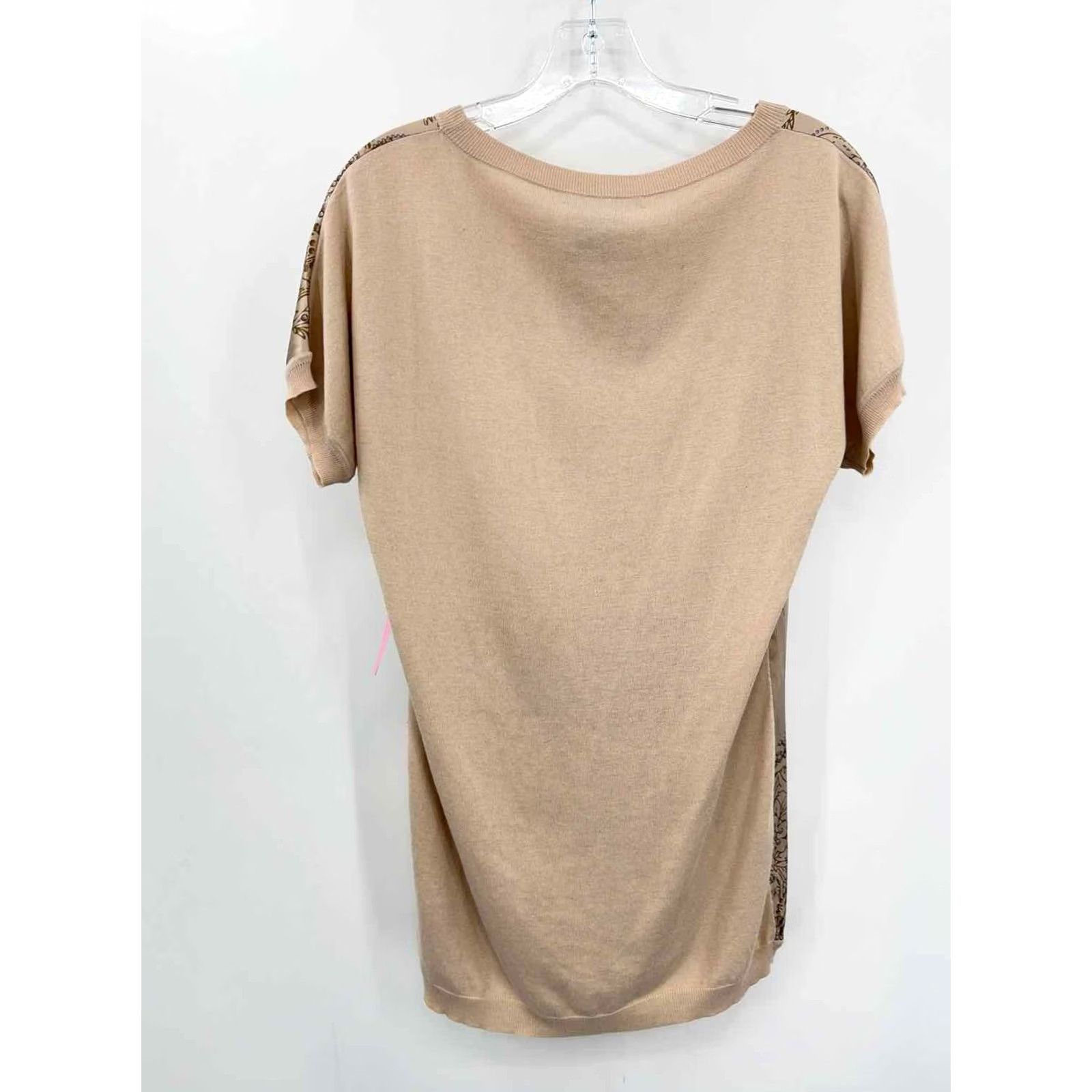Vintage Etcetera Blouse Small Tan Pre Owned Size Size S / US 4 / IT 40 - 2 Thumbnail
