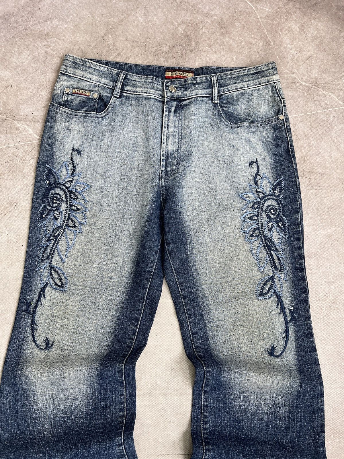 Junya Watanabe Wsshed baggy Junya watanabe style distressed jeans y2k Size US 34 / EU 50 - 2 Thumbnail