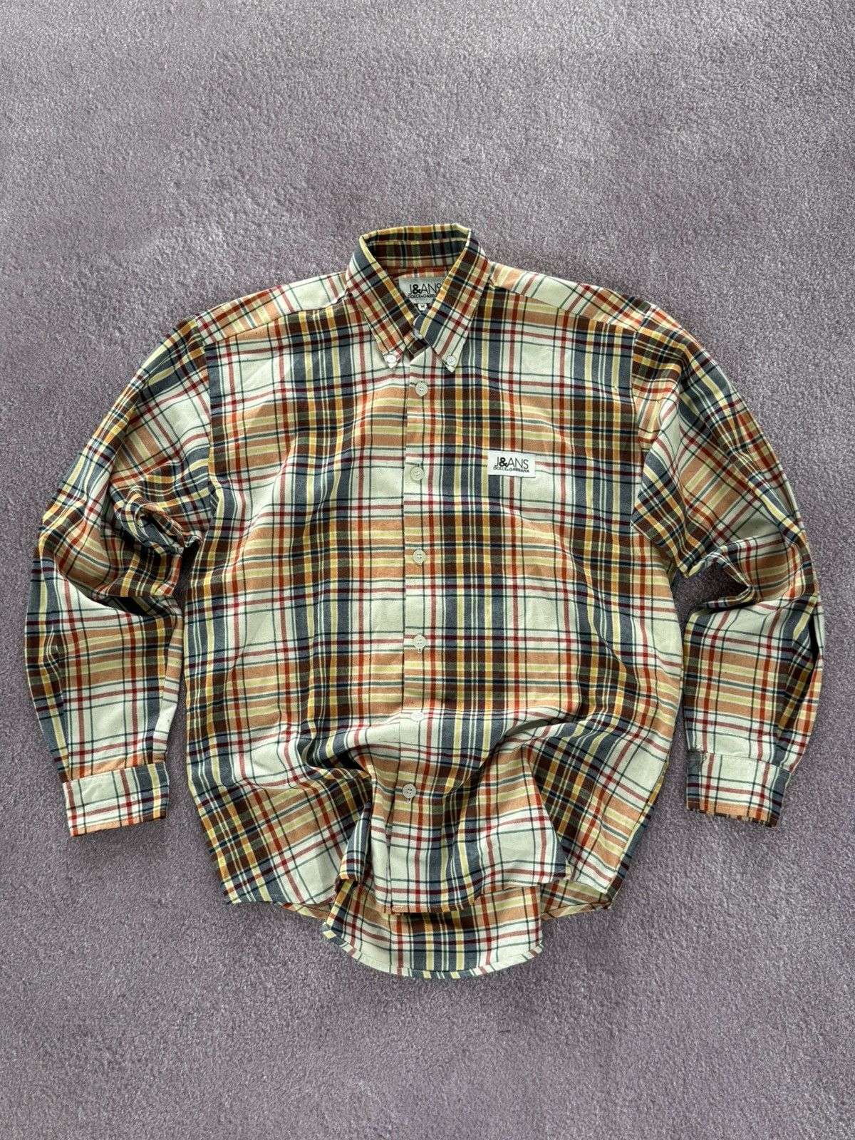 Dolce & Gabbana Dolce & Gabbana Jeans Check Design 00s Button Up Shirt Size US M / EU 48-50 / 2 - 1 Thumbnail