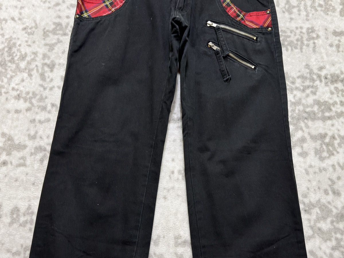 Hysteric Glamour Vintage Archive Double Waist Punk Plaid Zip Detail Pant Size US 32 / EU 48 - 6 Thumbnail