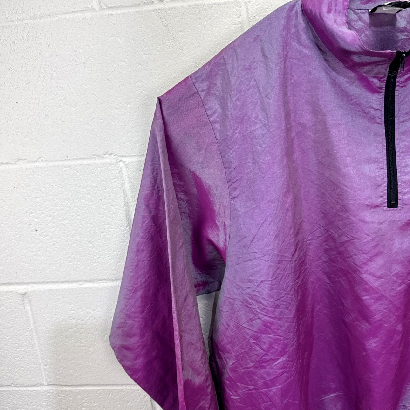 Etro VINTAGE Wise Guy Jacket Mens XL 90s Windbreaker Neon Iridescent Retro Surf Gear Purple Size US XL / EU 56 / 4 - 5 Thumbnail