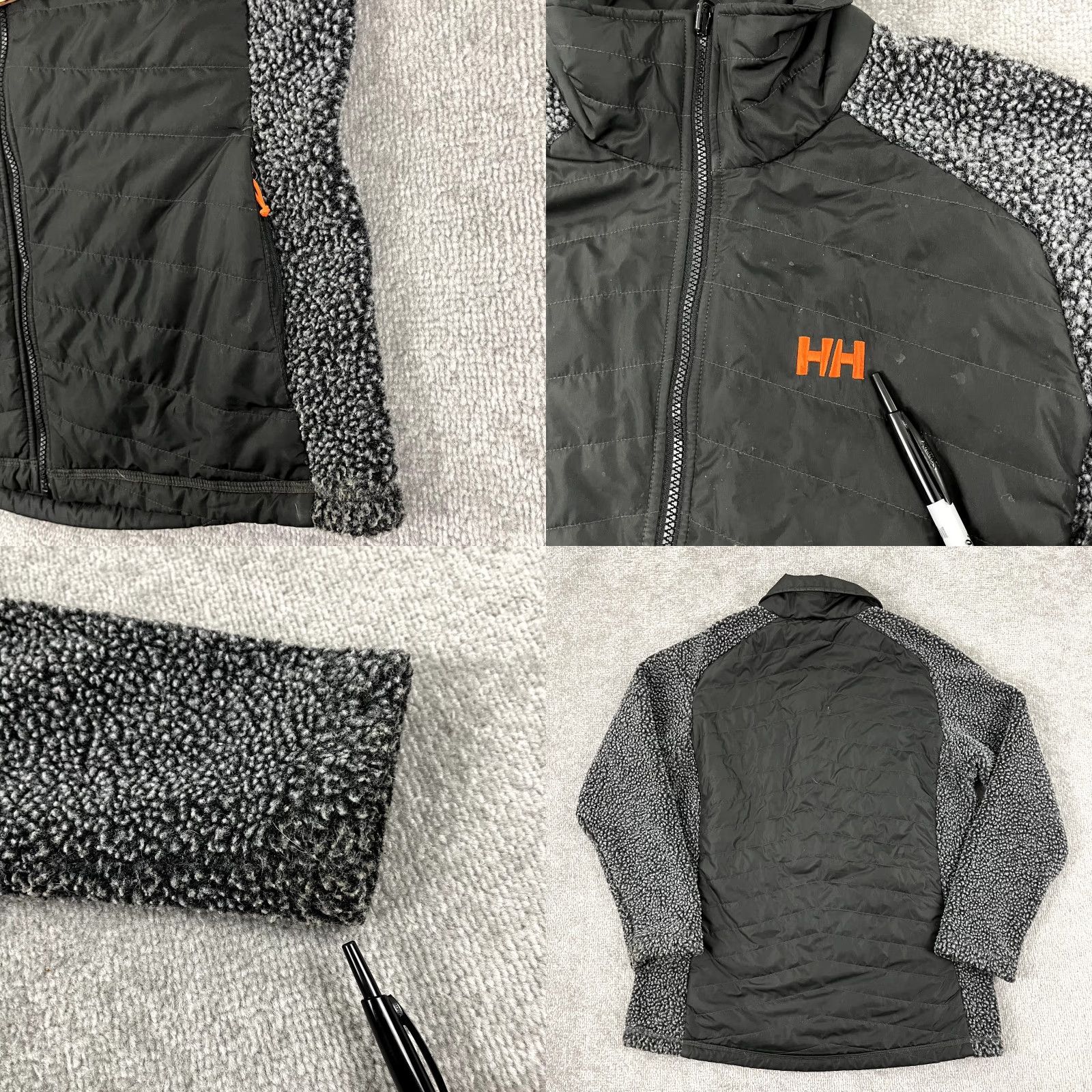 Helly Hansen Helly Hansen Jacket Womens L Black Gray Quilted Puffer Sherpa Hiking Size L / US 10 / IT 46 - 8 Thumbnail
