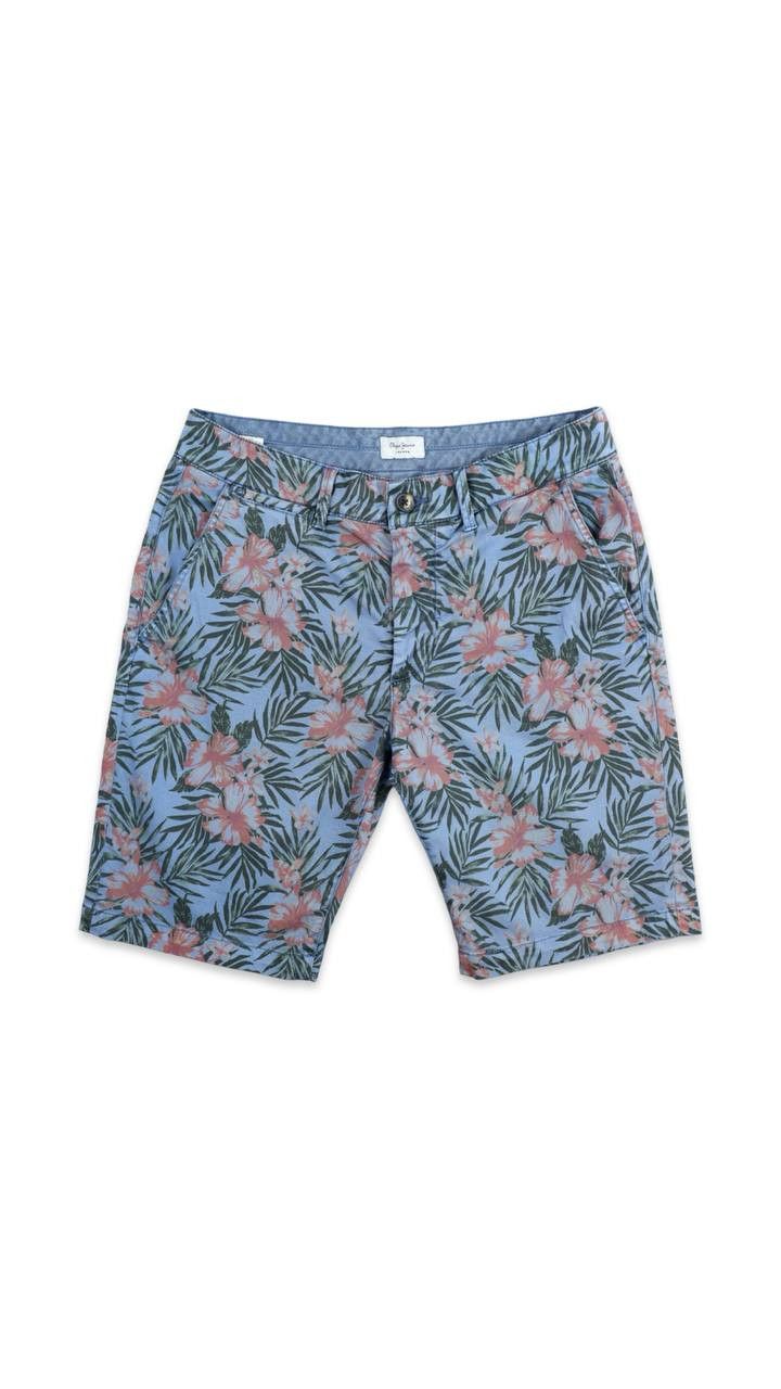 Pepe Jeans PEPE JEANS Printed chino shorts Size US 32 / EU 48 - 1 Thumbnail