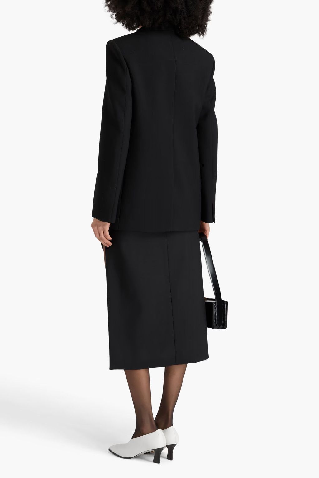 Jil Sander o1w1db10825 Jacket in Black Size L / US 10 / IT 46 - 2 Thumbnail