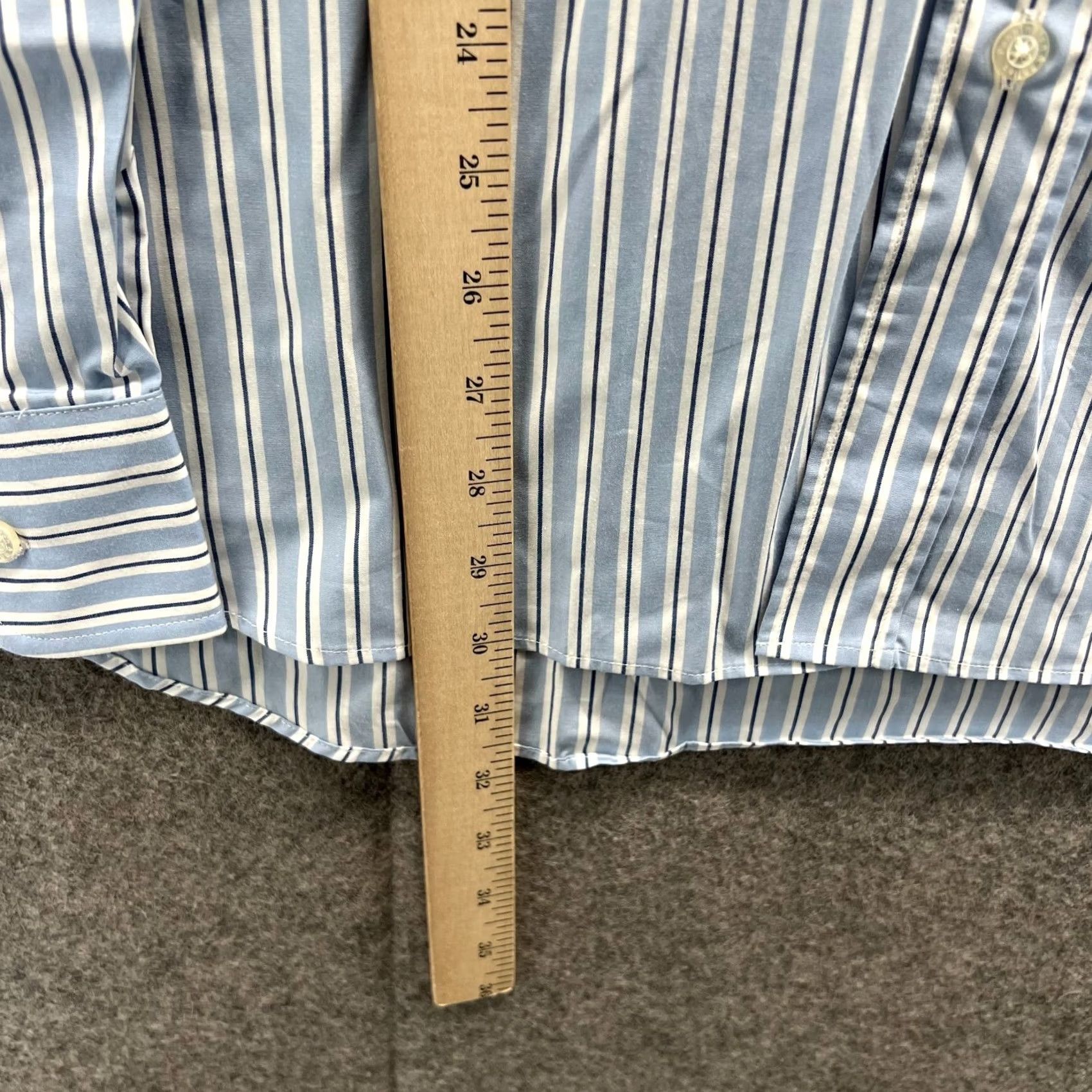 Vintage Pennington & Bailes Shirt Mens XL Blue Striped Button-Up Preppy Oxford Long Sleeve Size US XL / EU 56 / 4 - 5 Thumbnail