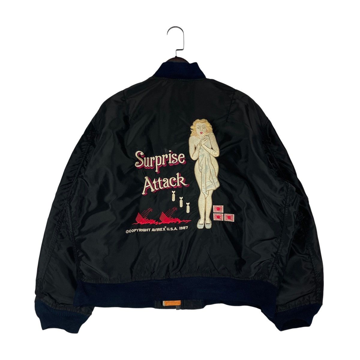 Avirex Vintage 1987 Avirex MA-1 Flight Jacket Size US L / EU 52-54 / 3 - 1 Thumbnail