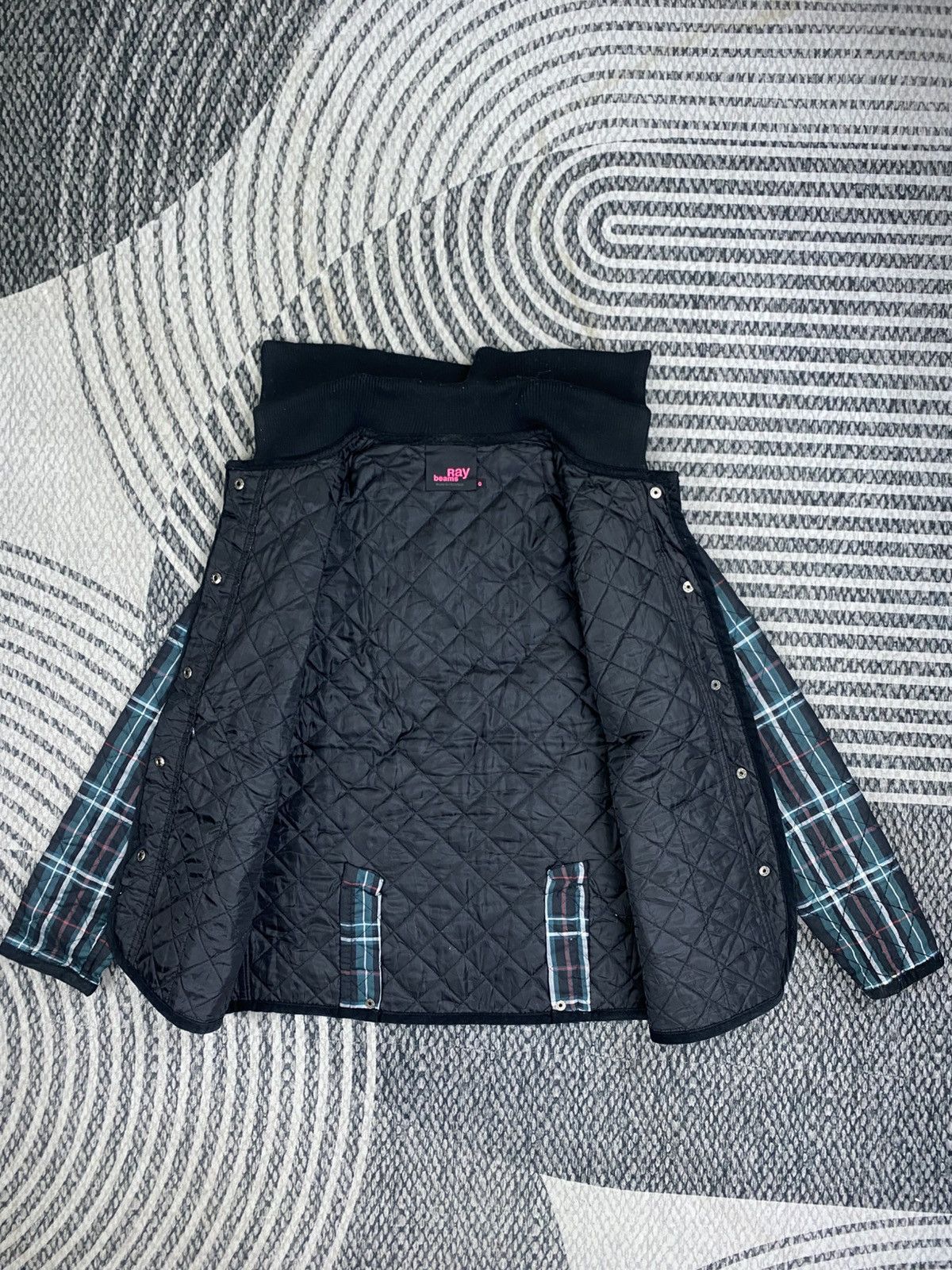Beams Plus Vintage Ray Beams Green Checked Quilted Jacket Size US S / EU 44-46 / 1 - 5 Thumbnail