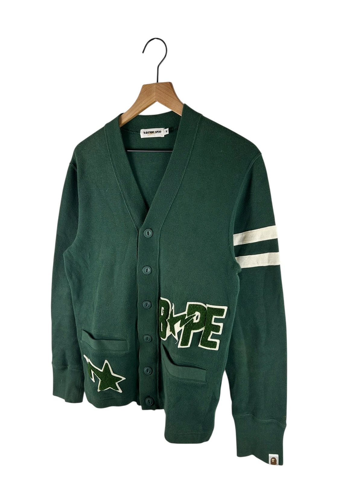 Bape Bape Star Button Cardigan Size US M / EU 48-50 / 2 - 2 Thumbnail