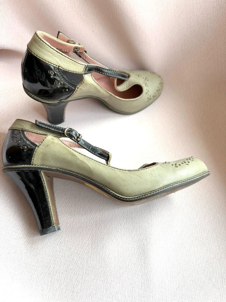 Vivienne Westwood Vivienne Westwood Yellow and green patchwork love carved h Size US 5.5 / IT 35.5 - 4 Thumbnail