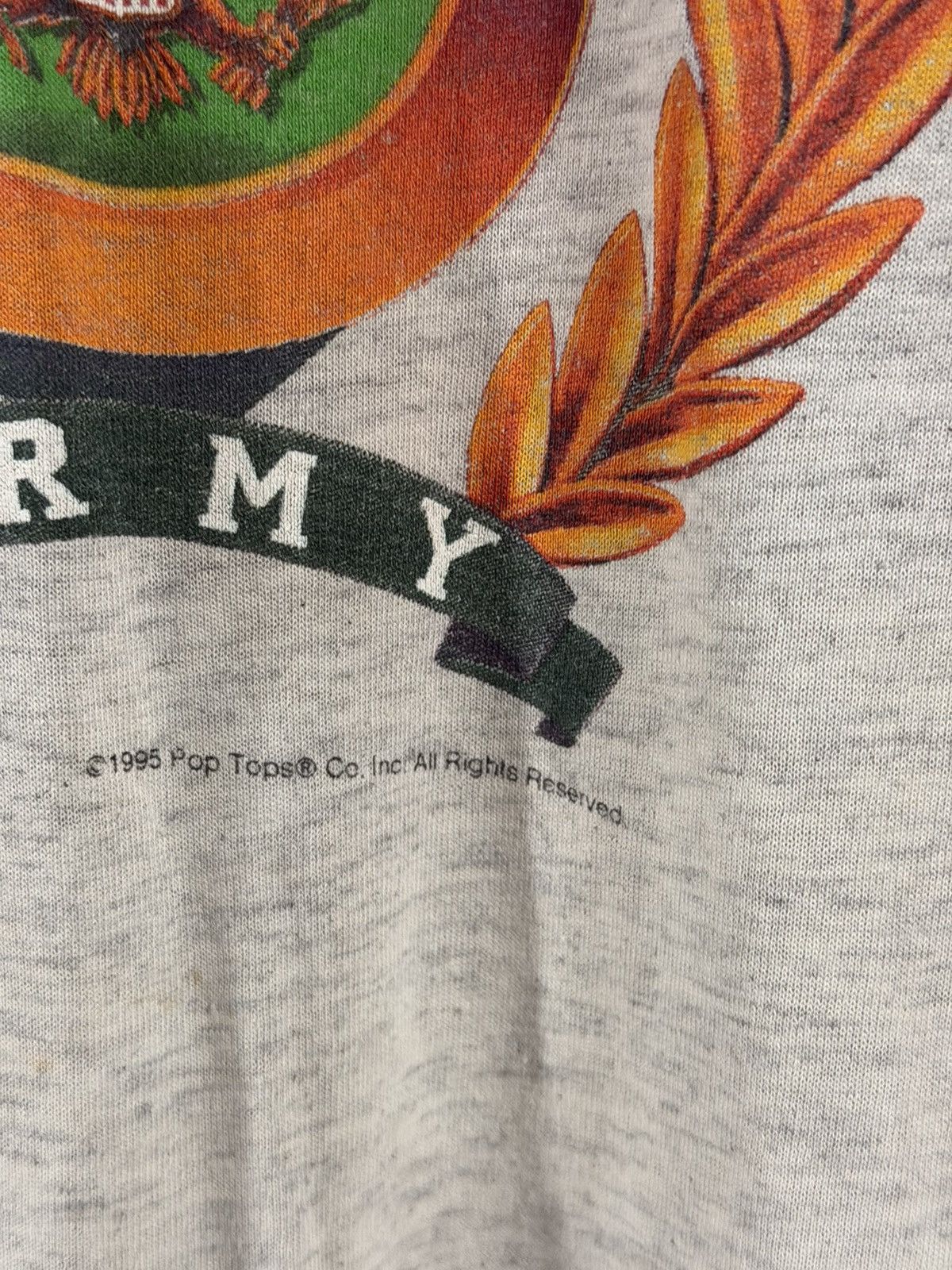 Vintage 1995 Vintage Army Single Stitch Soft Thin Grunge Tee L Size US L / EU 52-54 / 3 - 3 Thumbnail