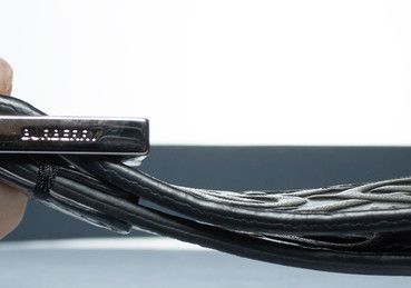 Burberry Burberry, B embossed leather belt in black Size 40 - 5 Thumbnail