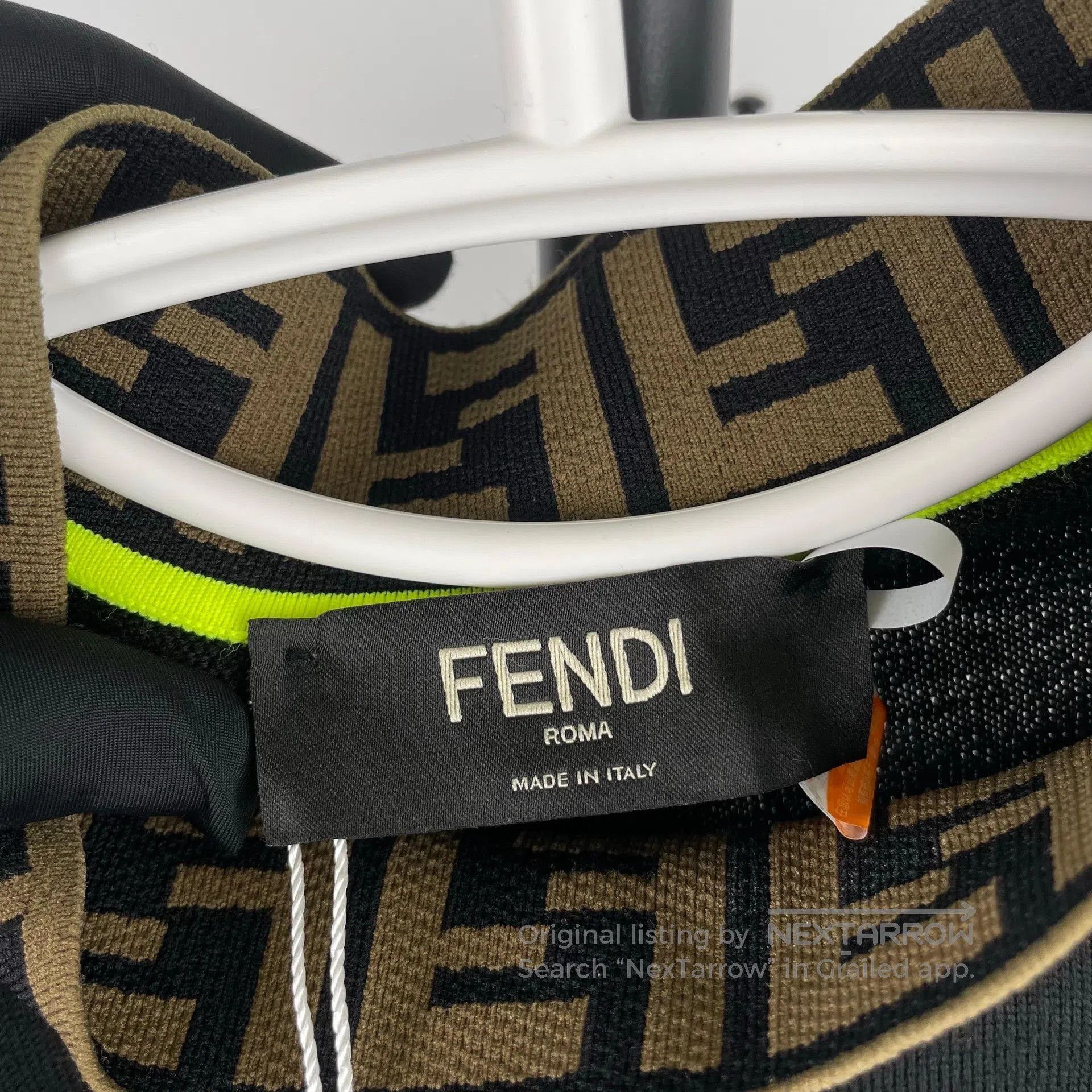 Fendi FENDI Black wool knit sweater with classic double F patter Size US M / EU 48-50 / 2 - 5 Thumbnail