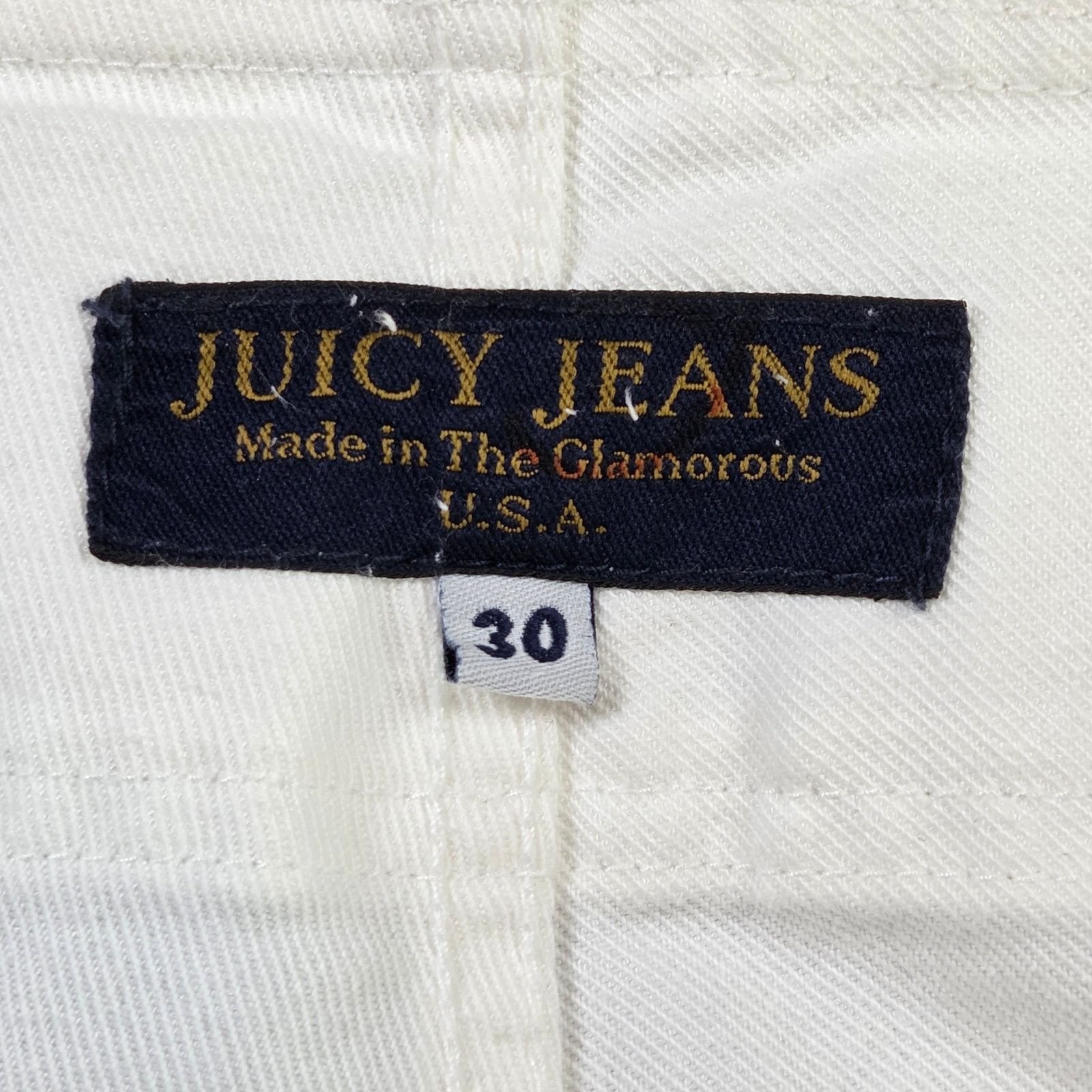 Vintage Juicy Jeans USA White Low Rise Flare Pants Size 30 Size 30" / US 8 / IT 44 - 3 Thumbnail