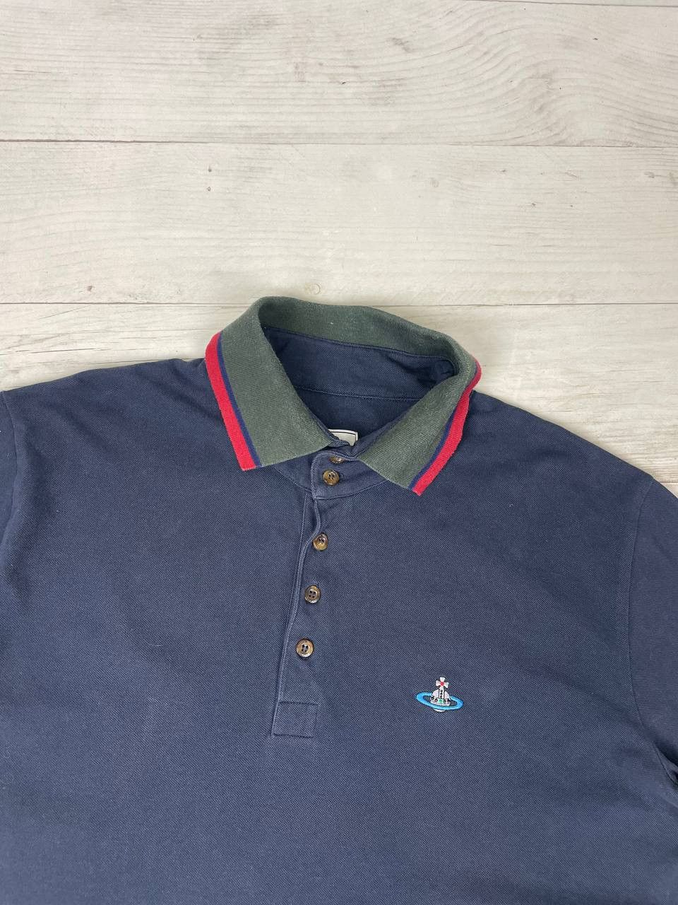 Vivienne Westwood Vivienne Westwood Polo Shirt Logo Orb Basic Luxury Size US XL / EU 56 / 4 - 2 Thumbnail