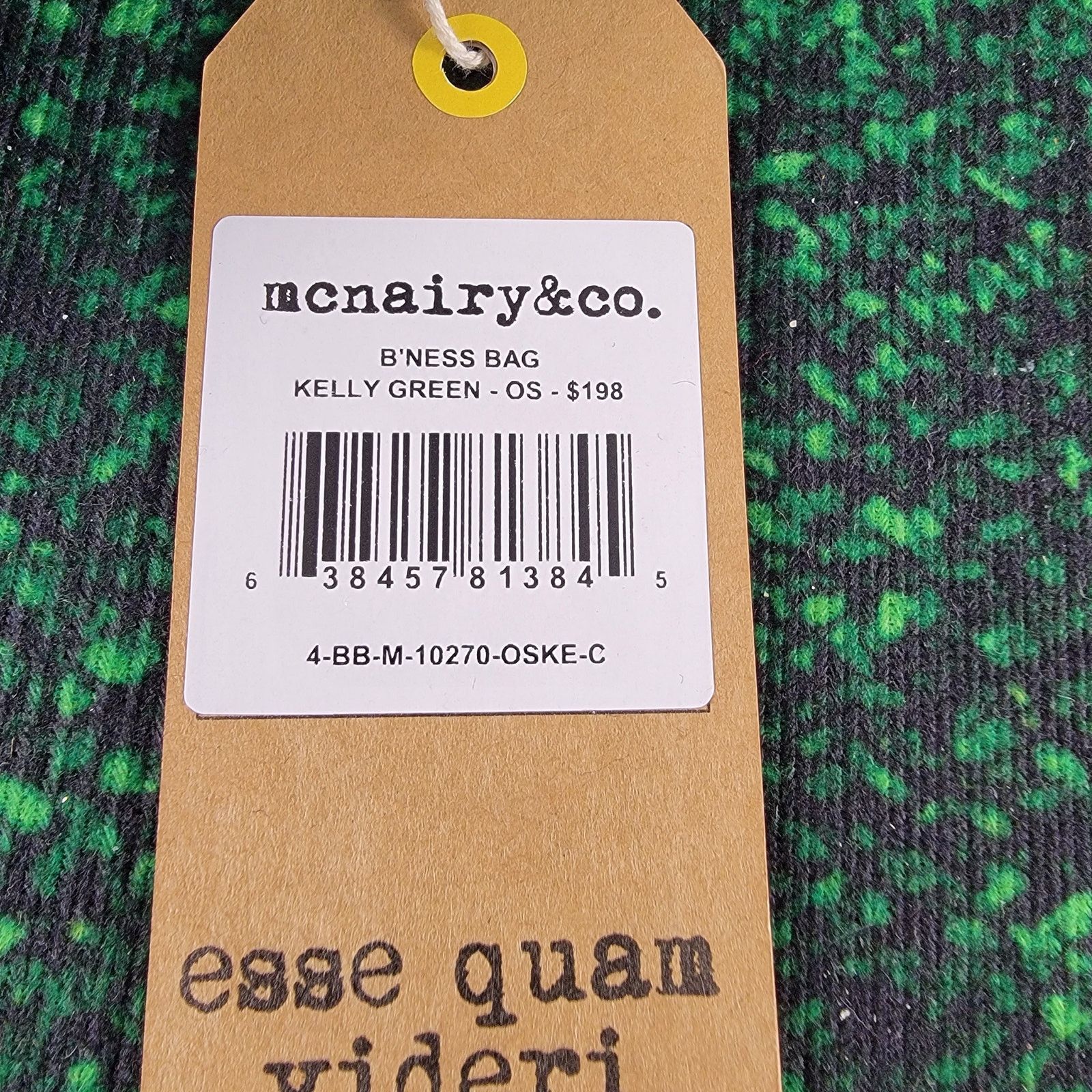 Mark McNairy McNairy & Co TCB Bag Kelly Green $198 MSRP Size ONE SIZE - 10 Thumbnail