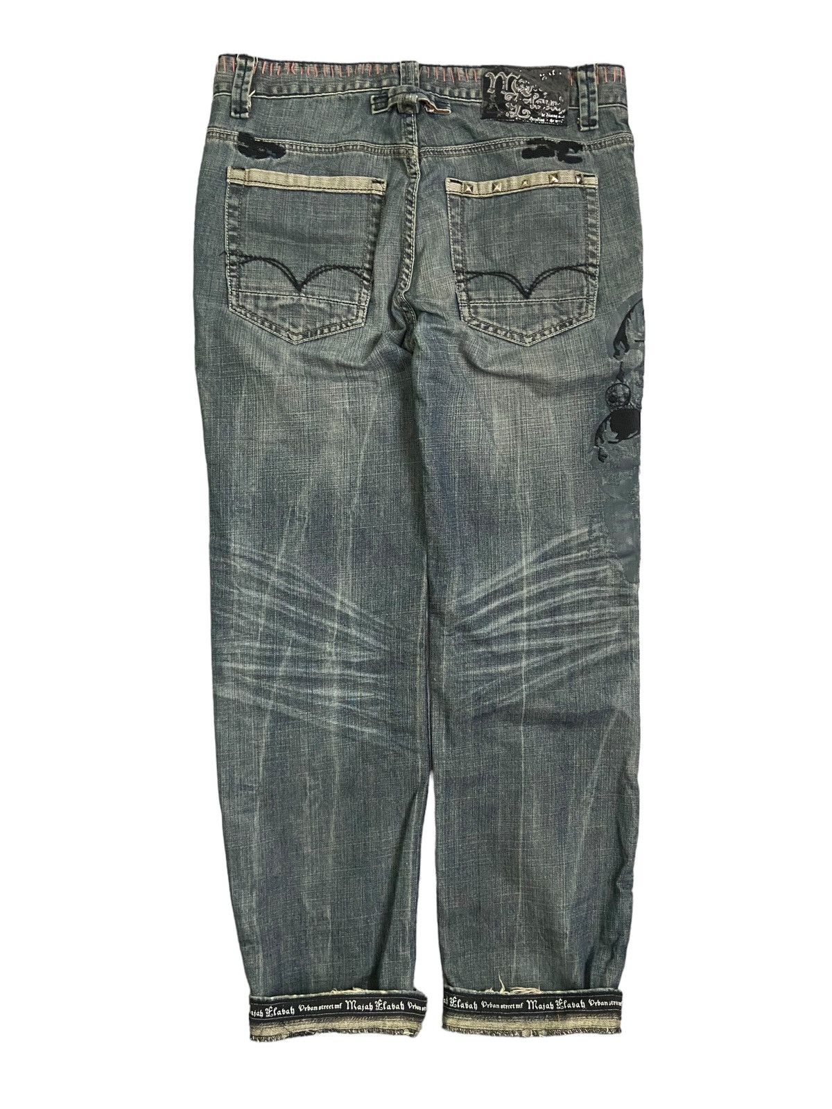 Hysteric Glamour × If Six Was Nine × Japanese Brand Vintage Majah Flavah distressed y2k embroidery Jeans Size US 32 / EU 48 - 3 Thumbnail