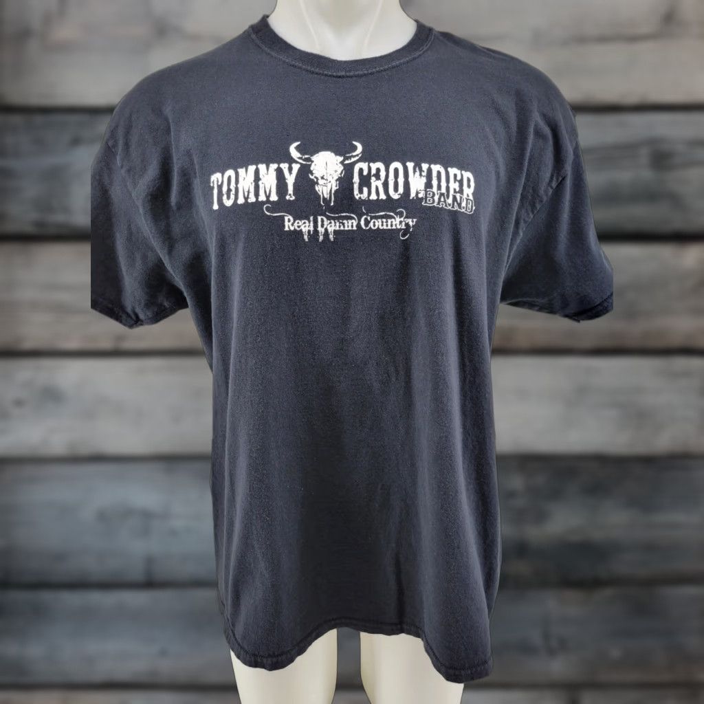 Gildan Tommy Crowder Band River Rat Nation Shirt Men's XL Black T-Shirt Short Sleeve Gildan Regular Fit Size US XL / EU 56 / 4 - 1 Thumbnail