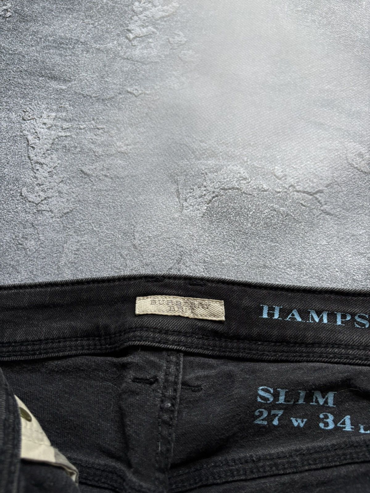 Burberry Vintage Burberry Logo Luxury Black Slim Jeans Size 27" / US 4 / IT 40 - 10 Thumbnail