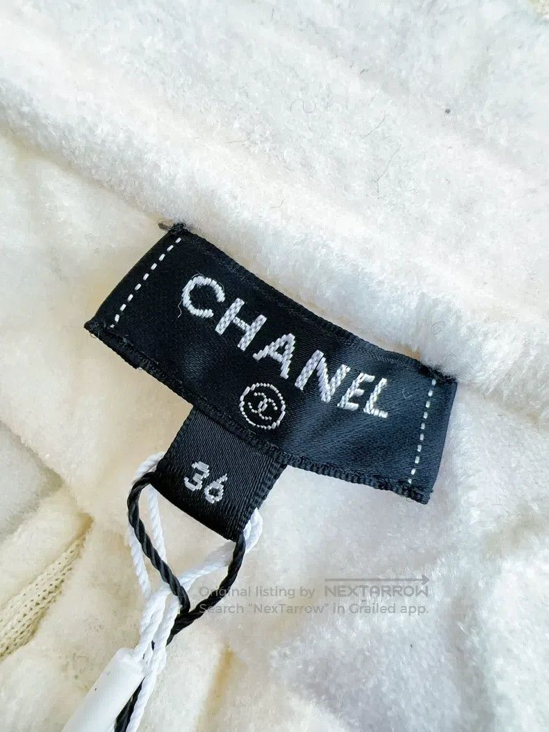 Chanel Chanel 20k equestrian series beige diamond plaid velvet sk Size 24" / US 00 / IT 34 - 5 Thumbnail