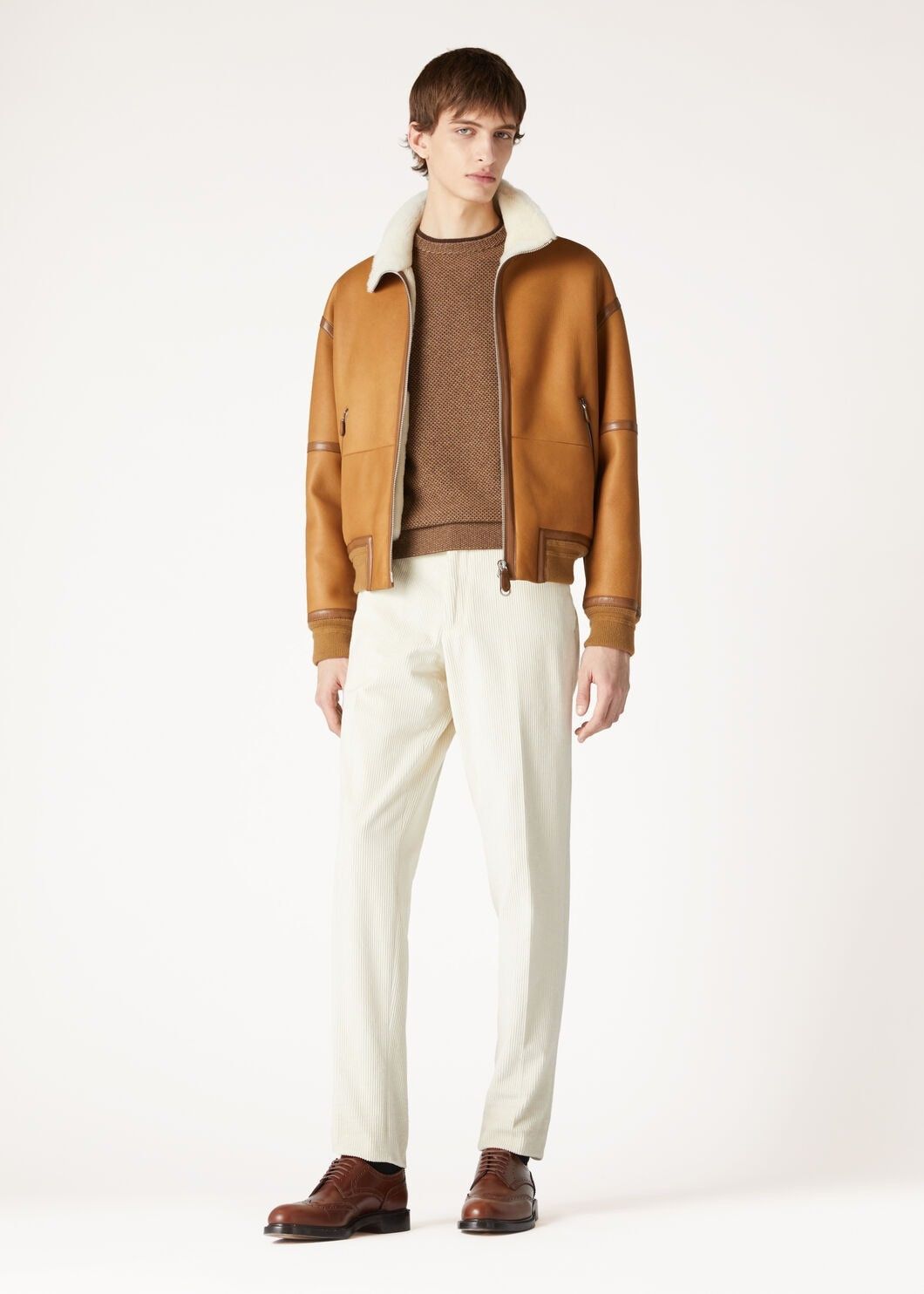 Loro Piana o1w1db10725 FAM7601 City Pull Crewneck Sweater in Brown Size US S / EU 44-46 / 1 - 2 Thumbnail