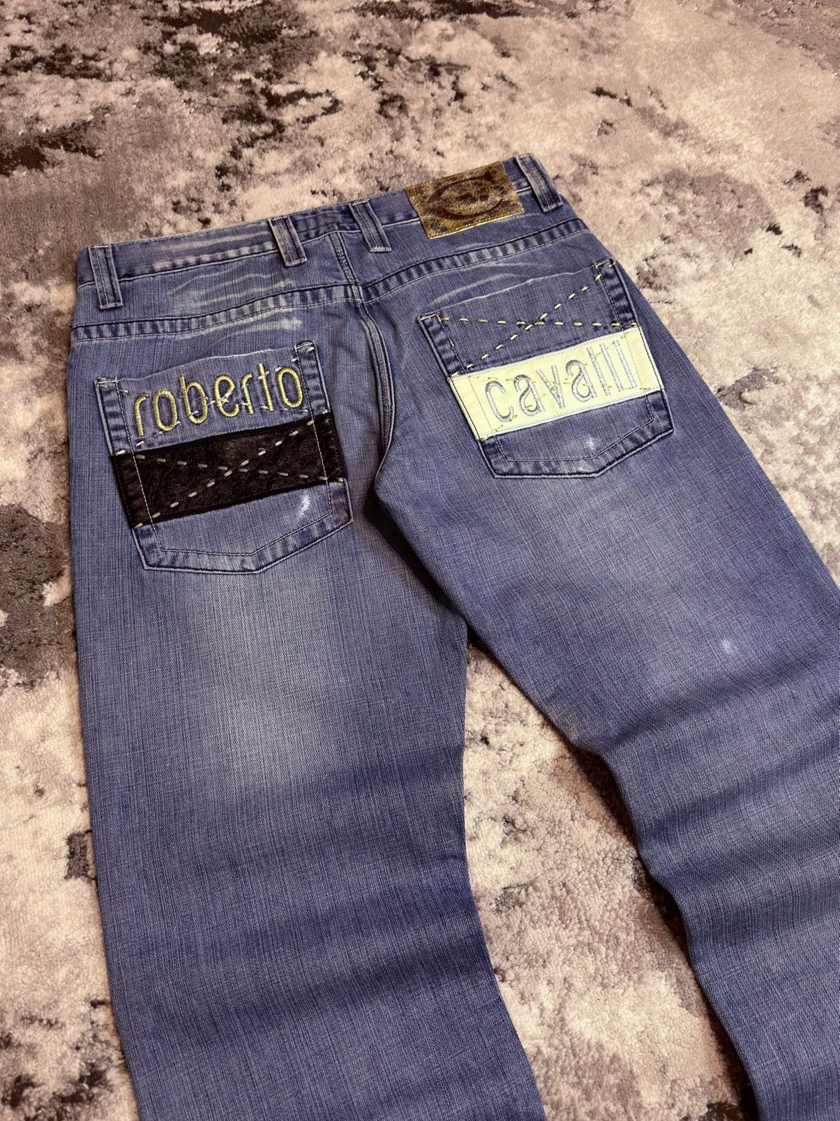 Roberto Cavalli Archive Roberto Cavalli Disstresed Y2K Jeans Dolce Hedi Raf Size US 32 / EU 48 - 8 Thumbnail