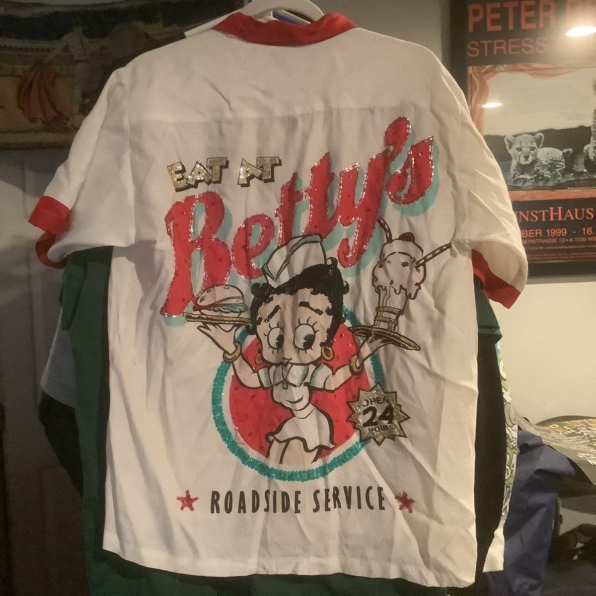 Vintage Betty Boop Diner T-Shirt Size Large 80s 90s Eat At Betty’s Size US L / EU 52-54 / 3 - 1 Thumbnail