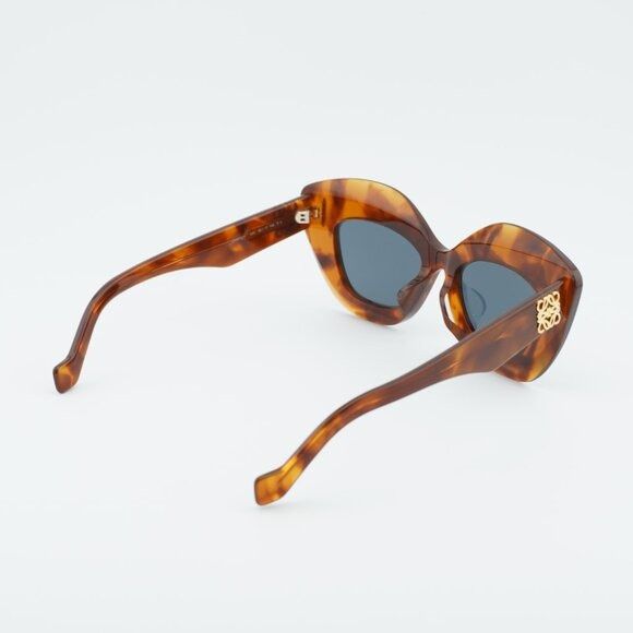 Loewe Loewe LW40127F 53V Sunglasses Shiny Havana Cat Eye Frame Size ONE SIZE - 10 Thumbnail