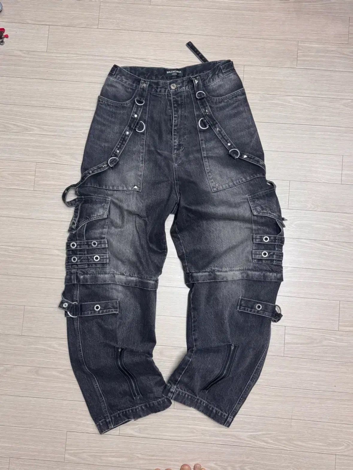 Balenciaga Balenciaga Raver Denim Pants Size US 31 - 1 Thumbnail