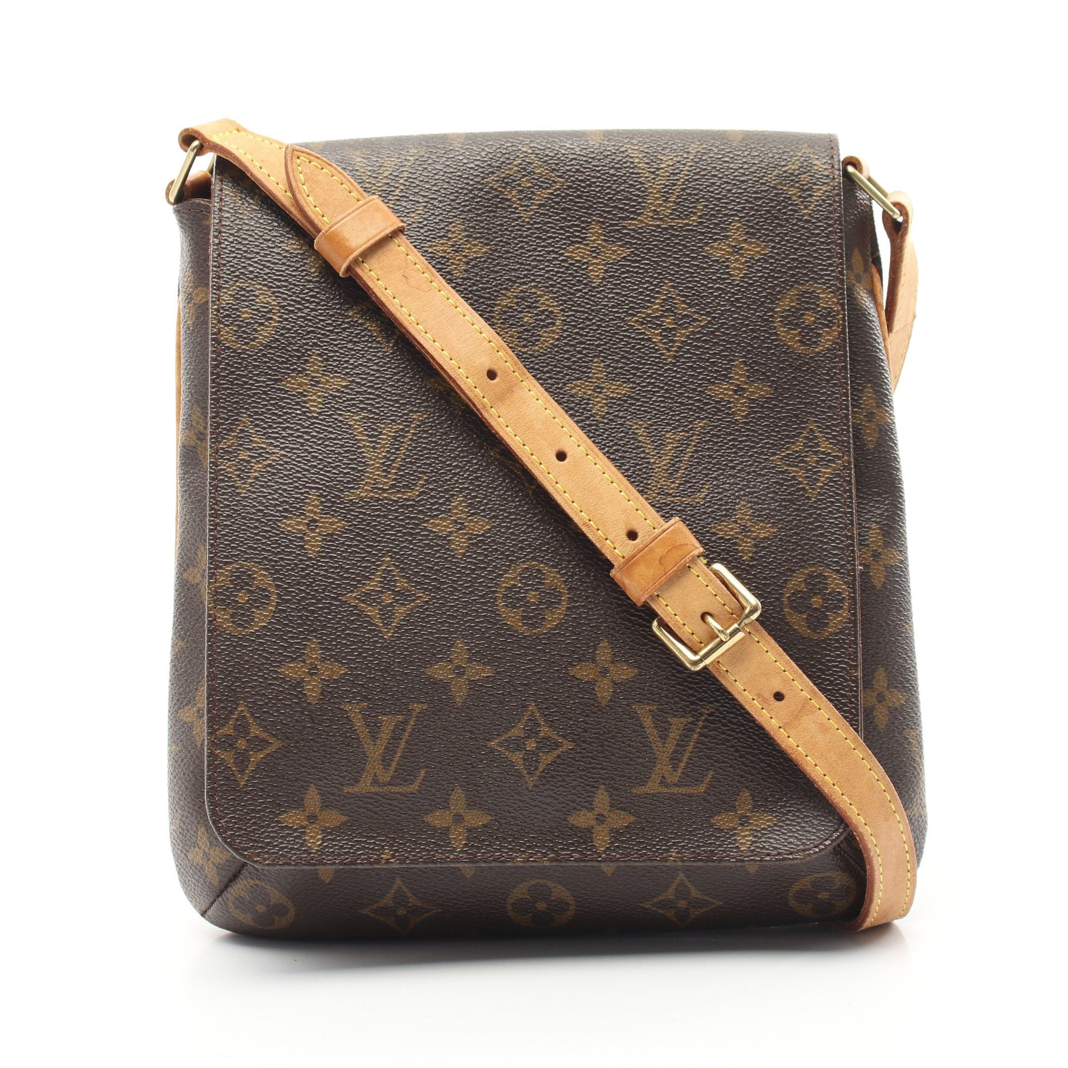 Louis Vuitton Louis Vuitton Musette Salsa Short Strap Monogram Shoulder Bag Leather Brown Size ONE SIZE - 1 Thumbnail