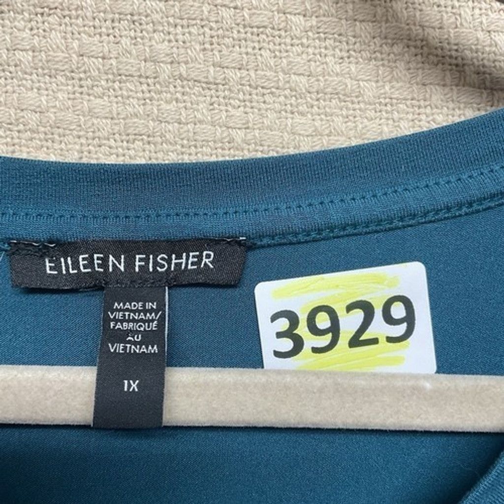 Eileen Fisher NWOT Eileen Fisher V-Neck Boxy Sweater Women Plus Size 1X Size ONE SIZE - 2 Thumbnail
