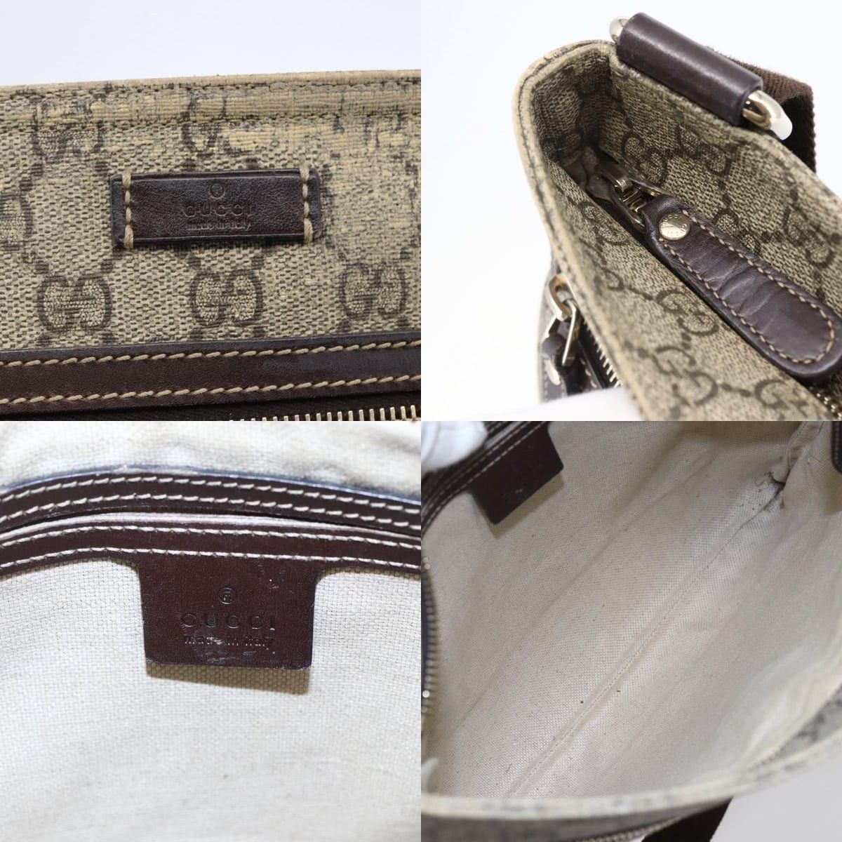 Gucci GUCCI GG Supreme Shoulder Bag Pvc Beige Gold Size ONE SIZE - 11 Thumbnail