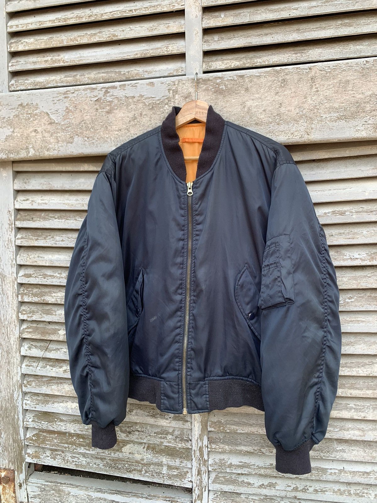 Vintage 🪖Vintage MA-1 Man Intermediate Bomber Jacket Size US M / EU 48-50 / 2 - 5 Thumbnail
