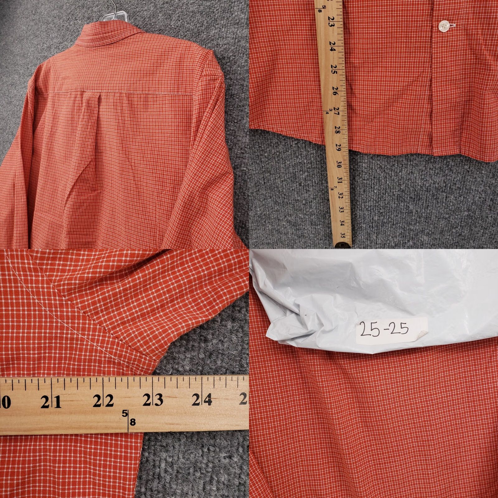 Dockers Dockers Shirt Mens L Large Casual Button-Down Red Check Pockets Long Sleeves Size US L / EU 52-54 / 3 - 8 Thumbnail