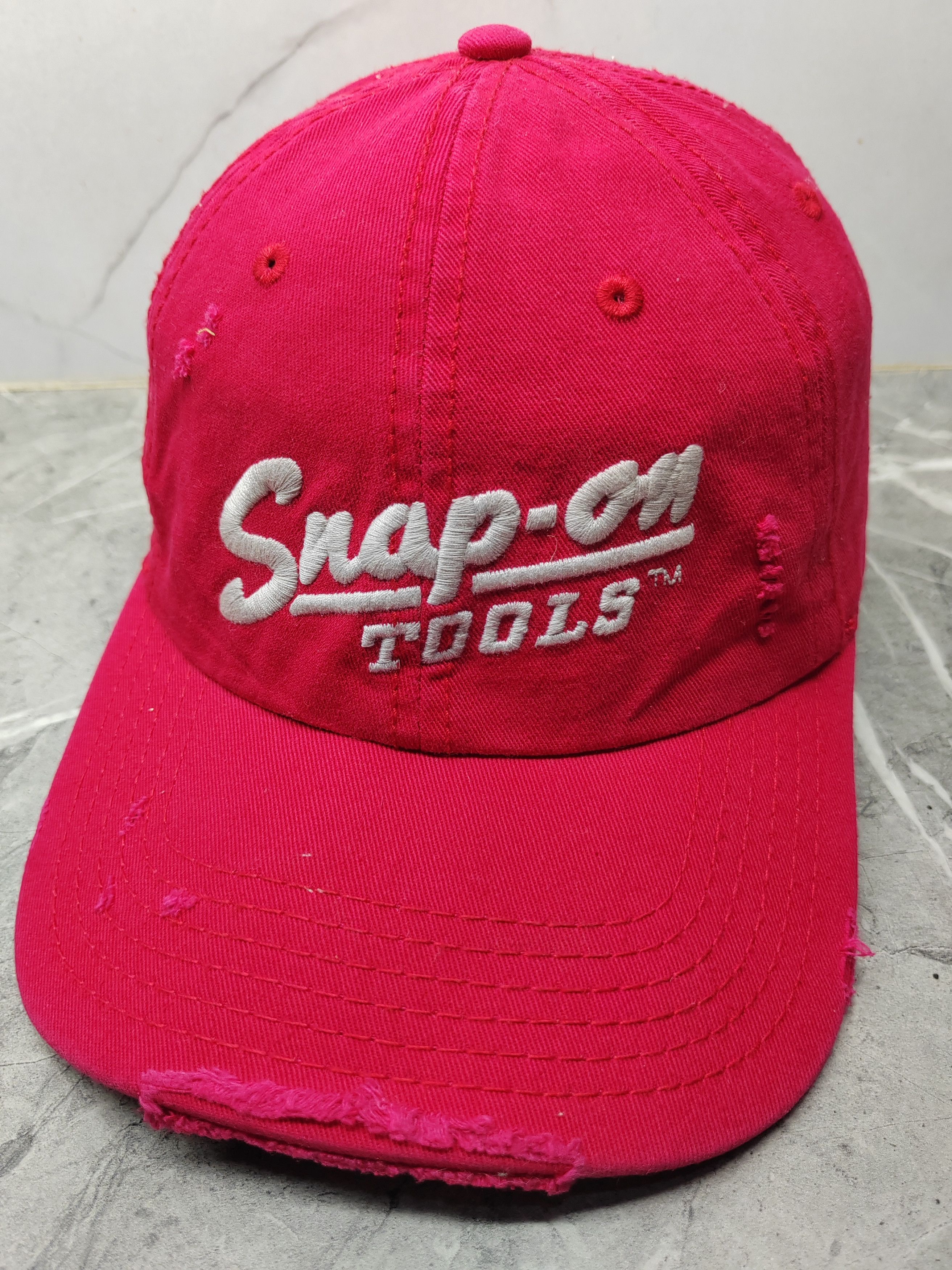 Vintage Vintage Snap-On Distressed Style Cap Hat Size ONE SIZE - 1 Thumbnail