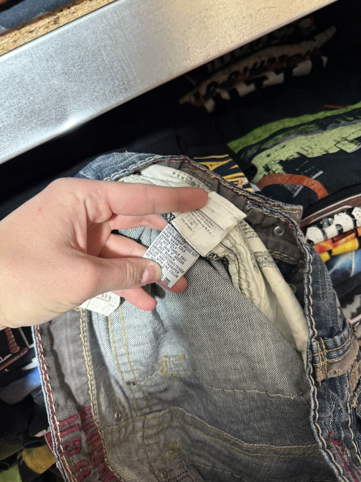 Japanese Brand Vintage Avant Garde Tough Jeansmith 3D Jeans Archive Y2K Size US 30 / EU 46 - 12 Thumbnail
