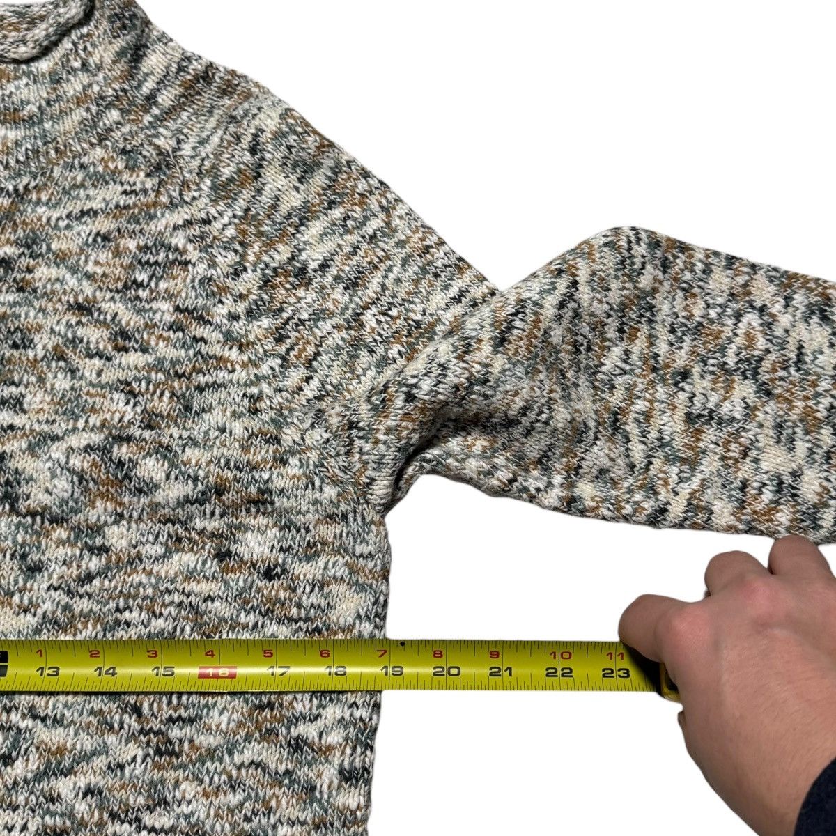 L.L. Bean L.L. Bean Cotton Mock Neck Sweater Women's Large Regular Size L / US 10 / IT 46 - 6 Thumbnail