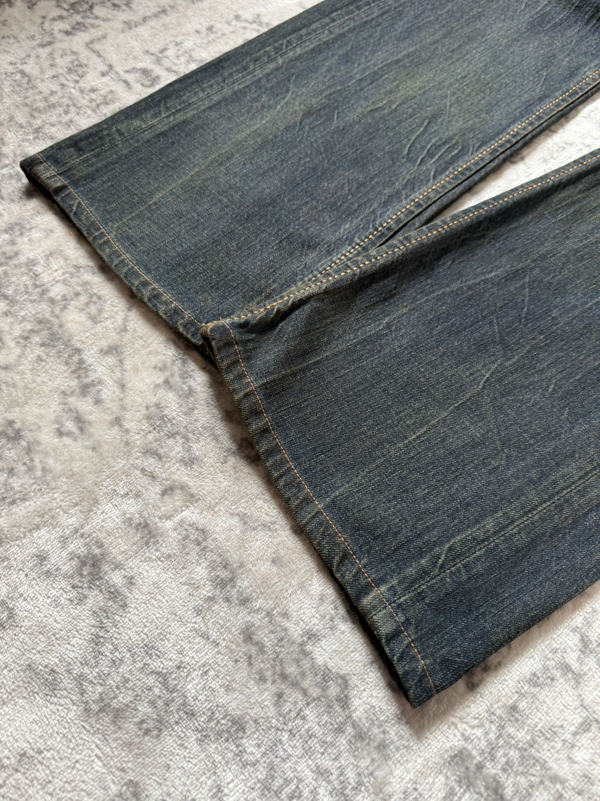 If Six Was Nine Edwin 515 Heavy Mud Washed Over stitch Flared Jeans Size US 28 / EU 44 - 8 Thumbnail