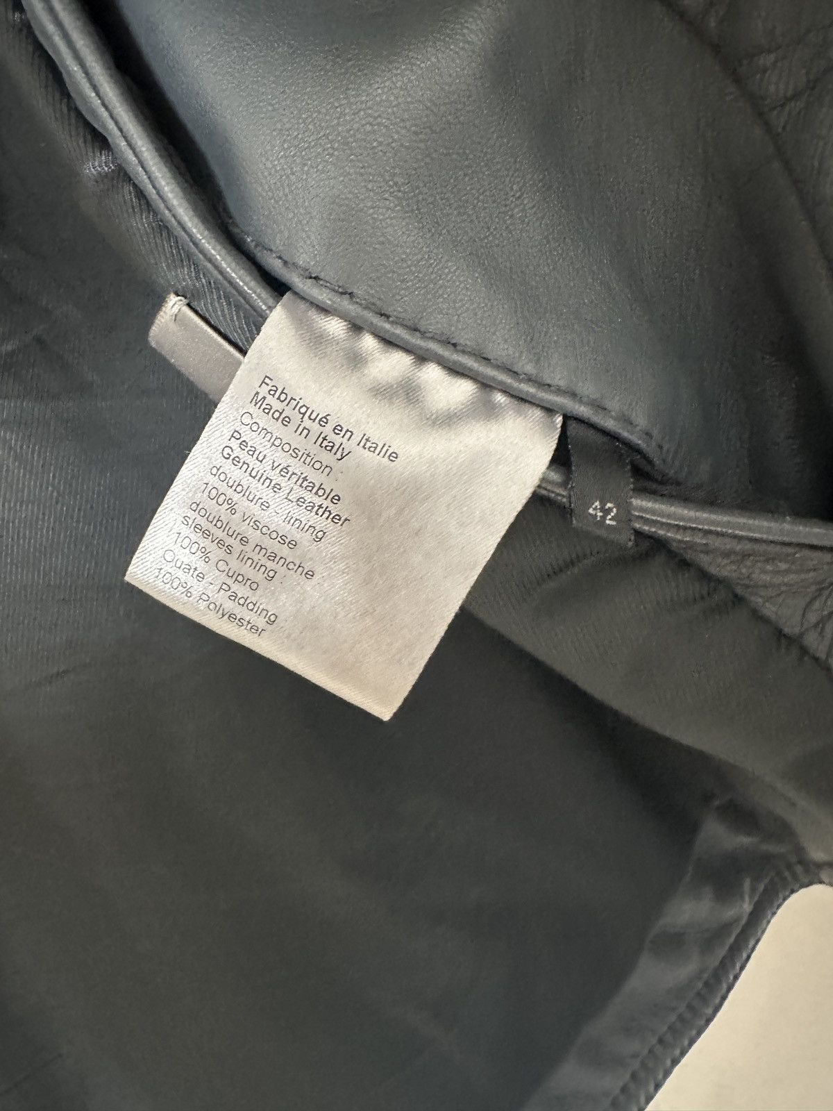 Dior × Hedi Slimane AW06 dior homme cross pocket calfskin leather jacket Size US XS / EU 42 / 0 - 10 Thumbnail