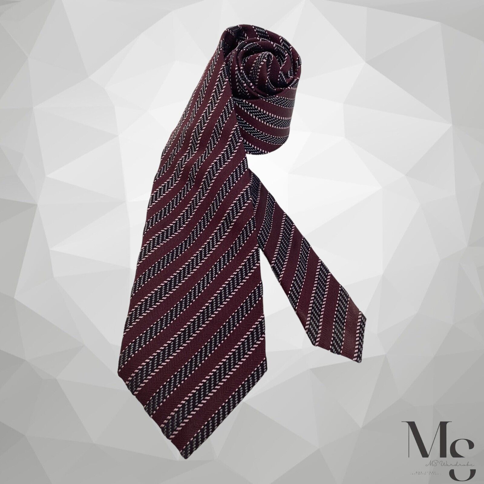 Ermenegildo Zegna ERMENEGILDO ZEGNA PREMIUM Purple Striped Luxury Silk Tie Ita Size ONE SIZE - 1 Thumbnail