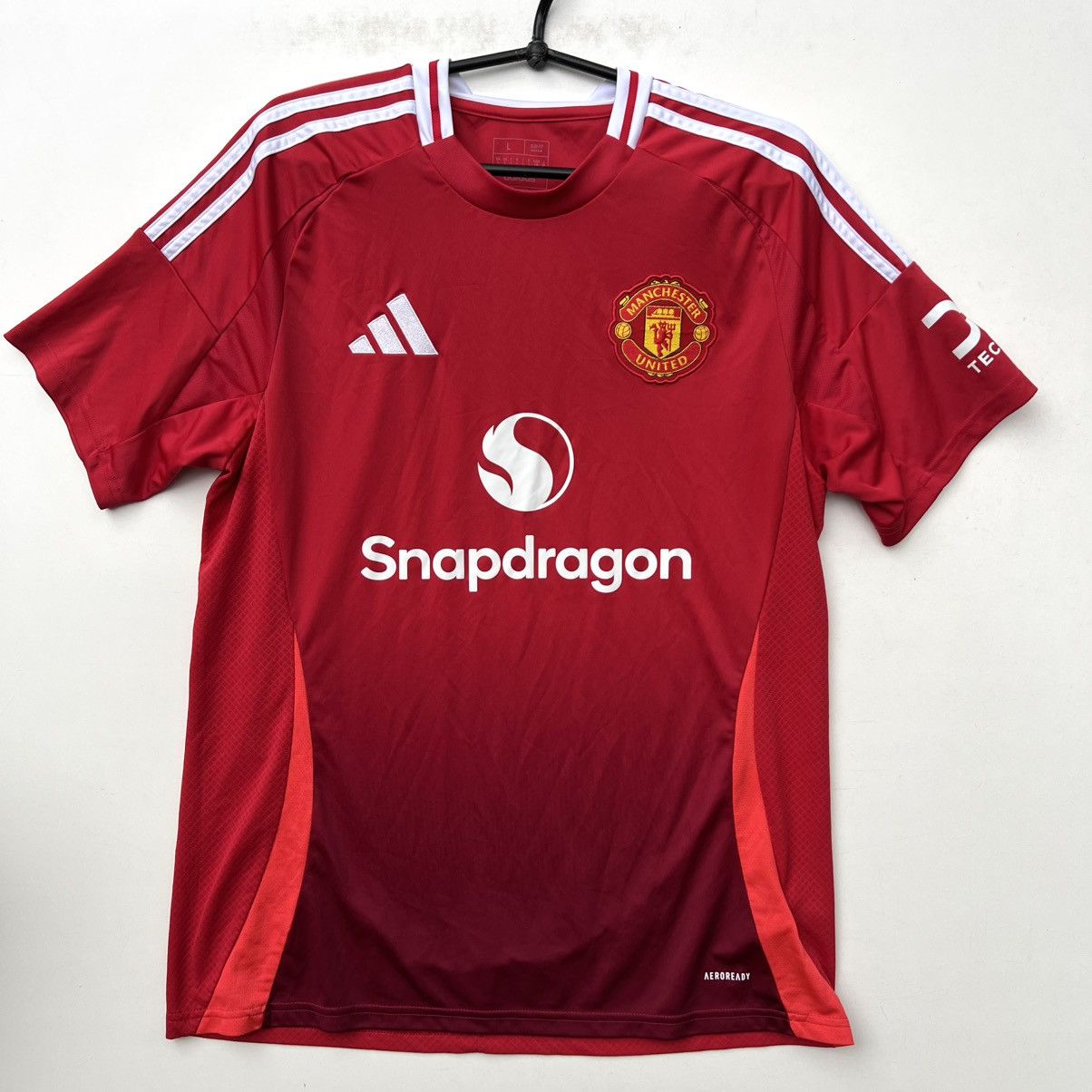 Adidas Adidas Manchester United soccer jersey football t shirt Size US L / EU 52-54 / 3 - 1 Thumbnail