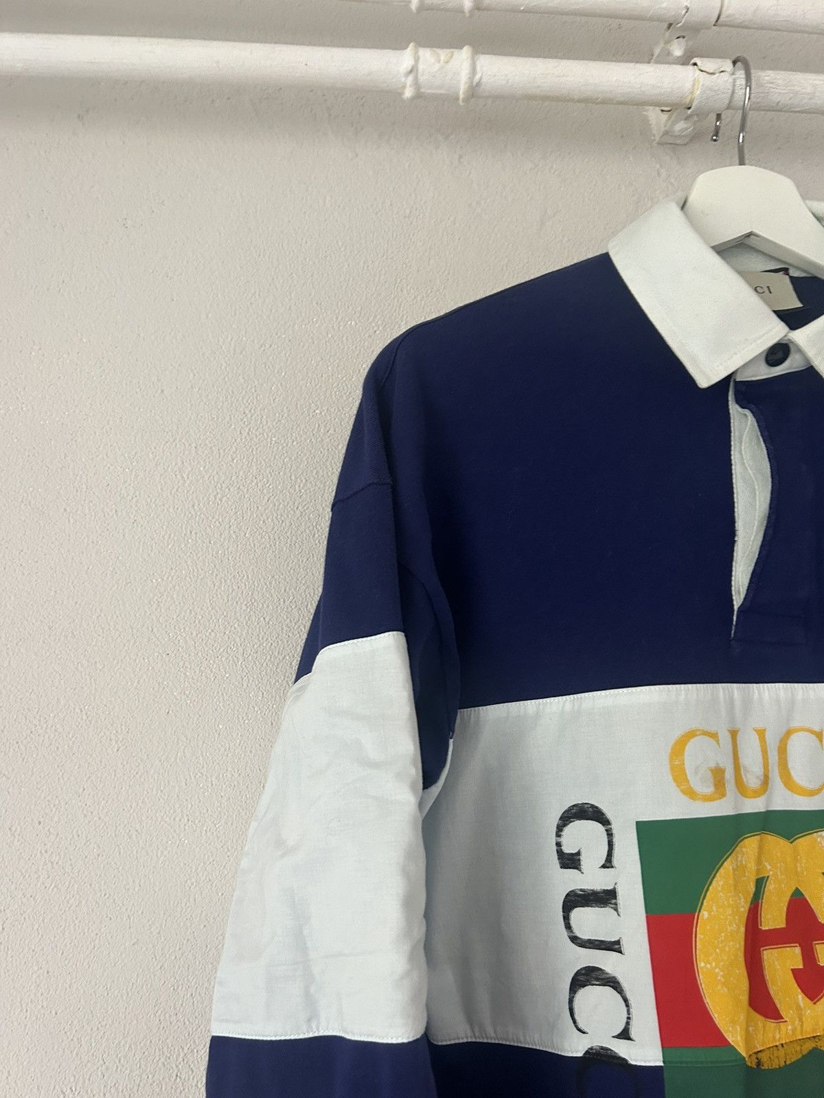 Gucci Gucci Logo Oversized Rugby Polo Sweatshirt Size US XS / EU 42 / 0 - 8 Thumbnail