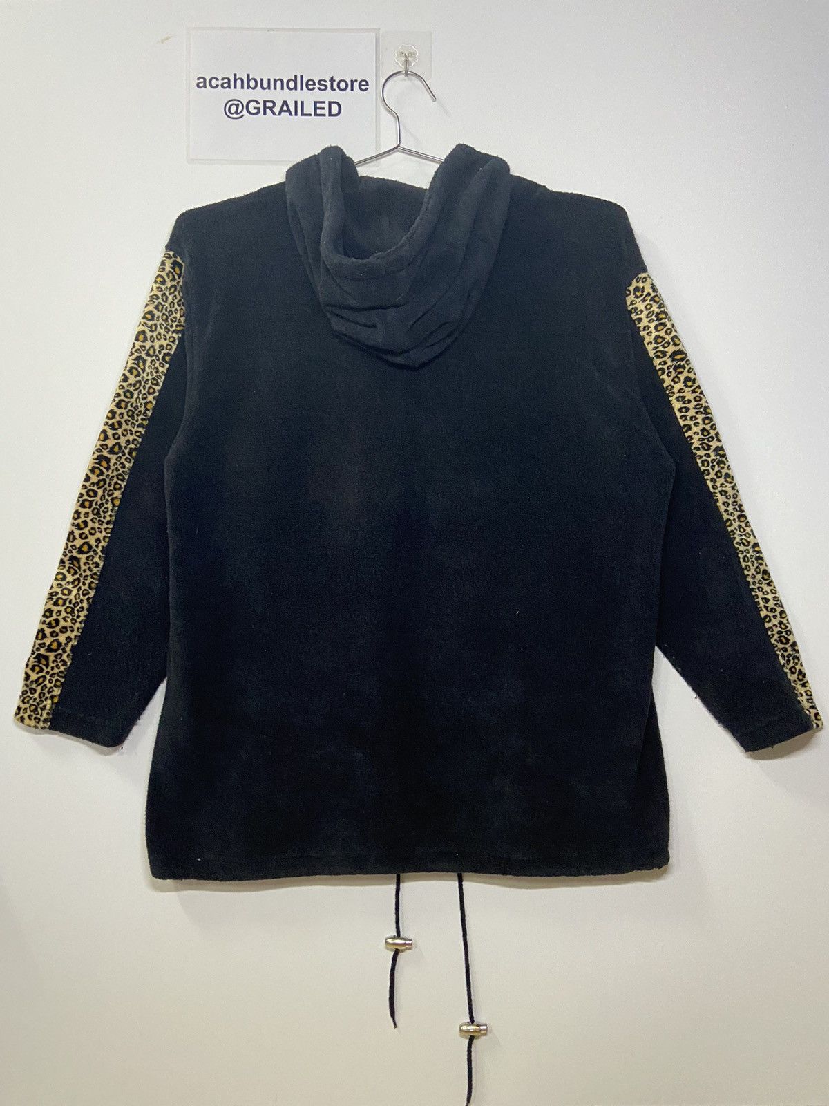 Japanese Brand × Vintage BAD COMPANY LEOPARD STRIPE FLEECE SWEATER HOODIE Size US L / EU 52-54 / 3 - 2 Thumbnail