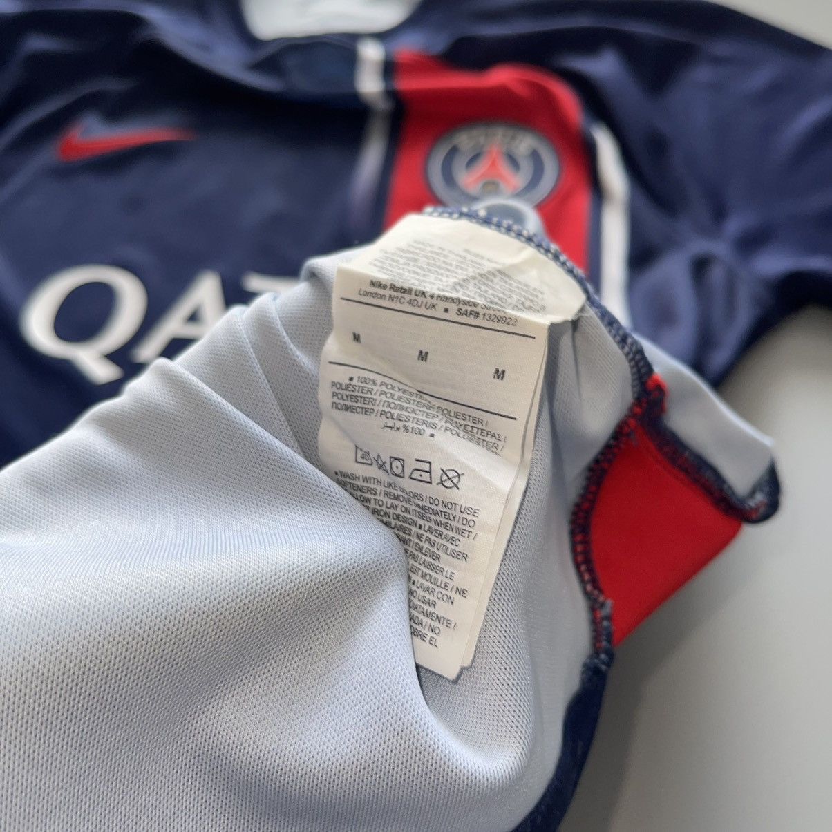 Nike × Vintage PSG NIKE 2023/2024 FOOTBALL SOCCER HOME JERSEY #29 BARCOLA Size US M / EU 48-50 / 2 - 12 Thumbnail