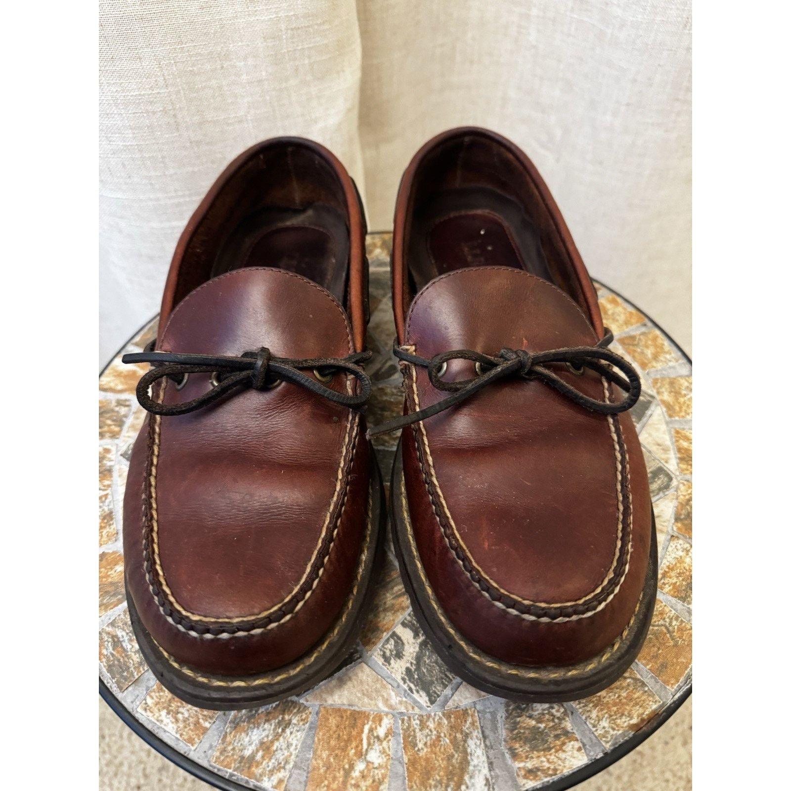 L.L. Bean Restored Vintage L.L. Bean Leather Blucher Moccasins M9.5 Size US 9.5 / EU 42-43 - 1 Thumbnail